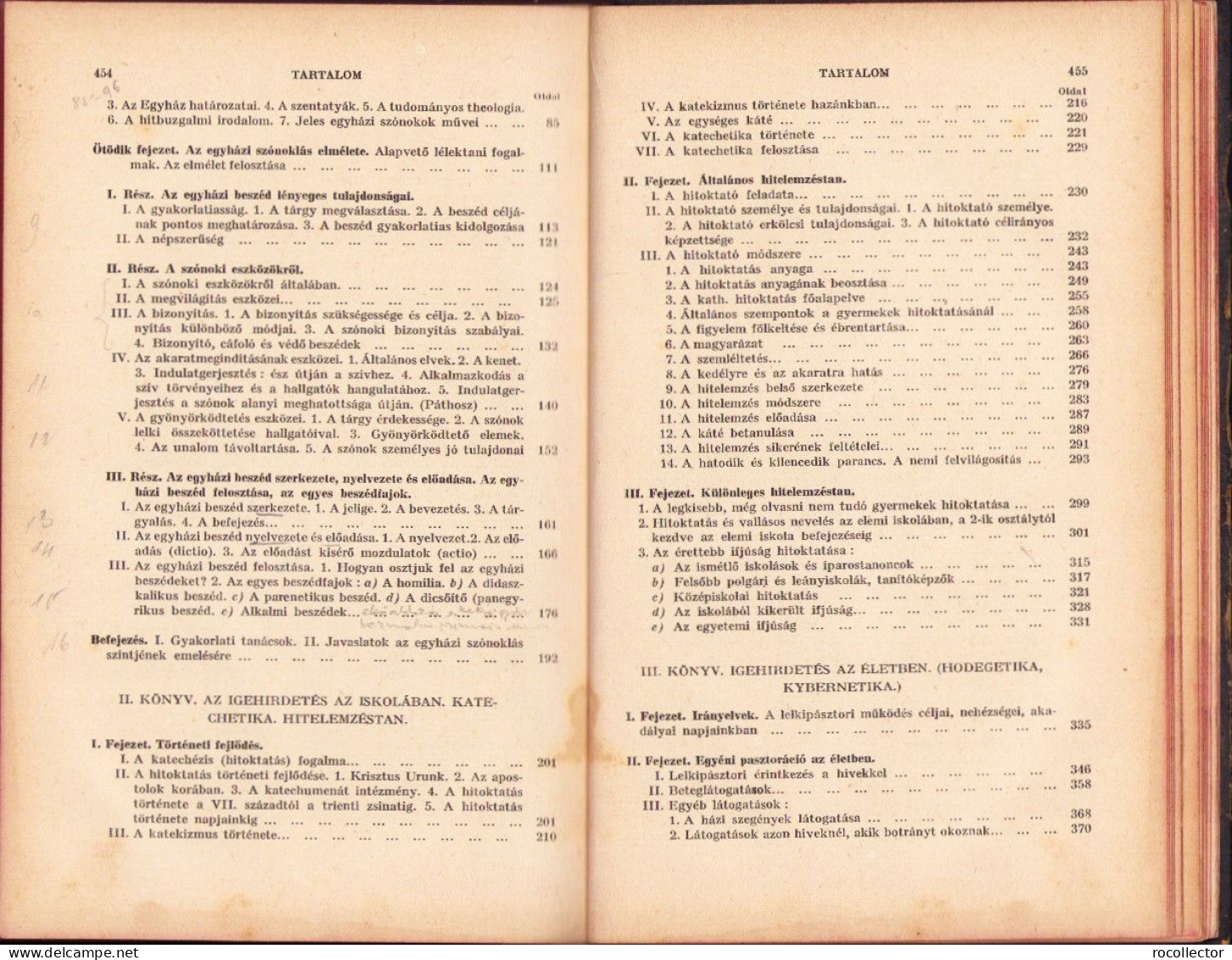 Az Igehirdetés Egyetemes Előadások A Lelkipásztorkodástan Köréből Irta Mihályfi Ákos, 1921 C6698N - Alte Bücher