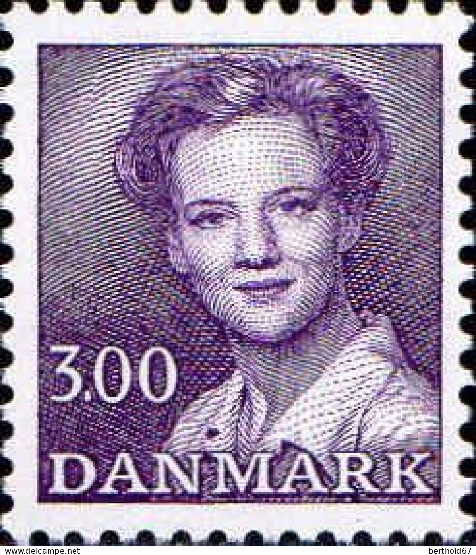 Danemark Poste N** Yv: 779 Mi:778 Margrethe II De Face - Neufs