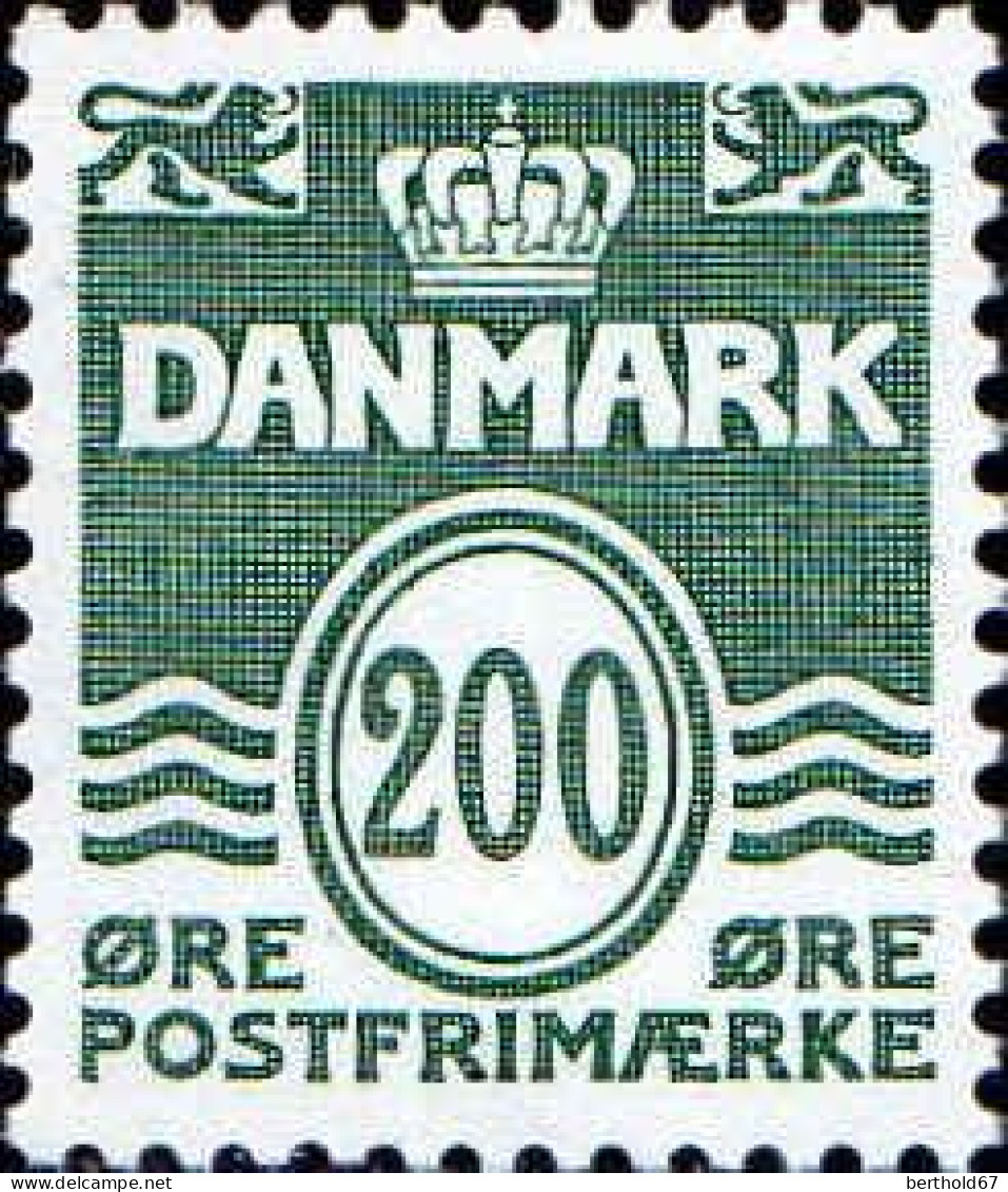 Danemark Poste N** Yv: 782 Mi:775 Postfrimærke Chiffre Sous Couronne - Neufs