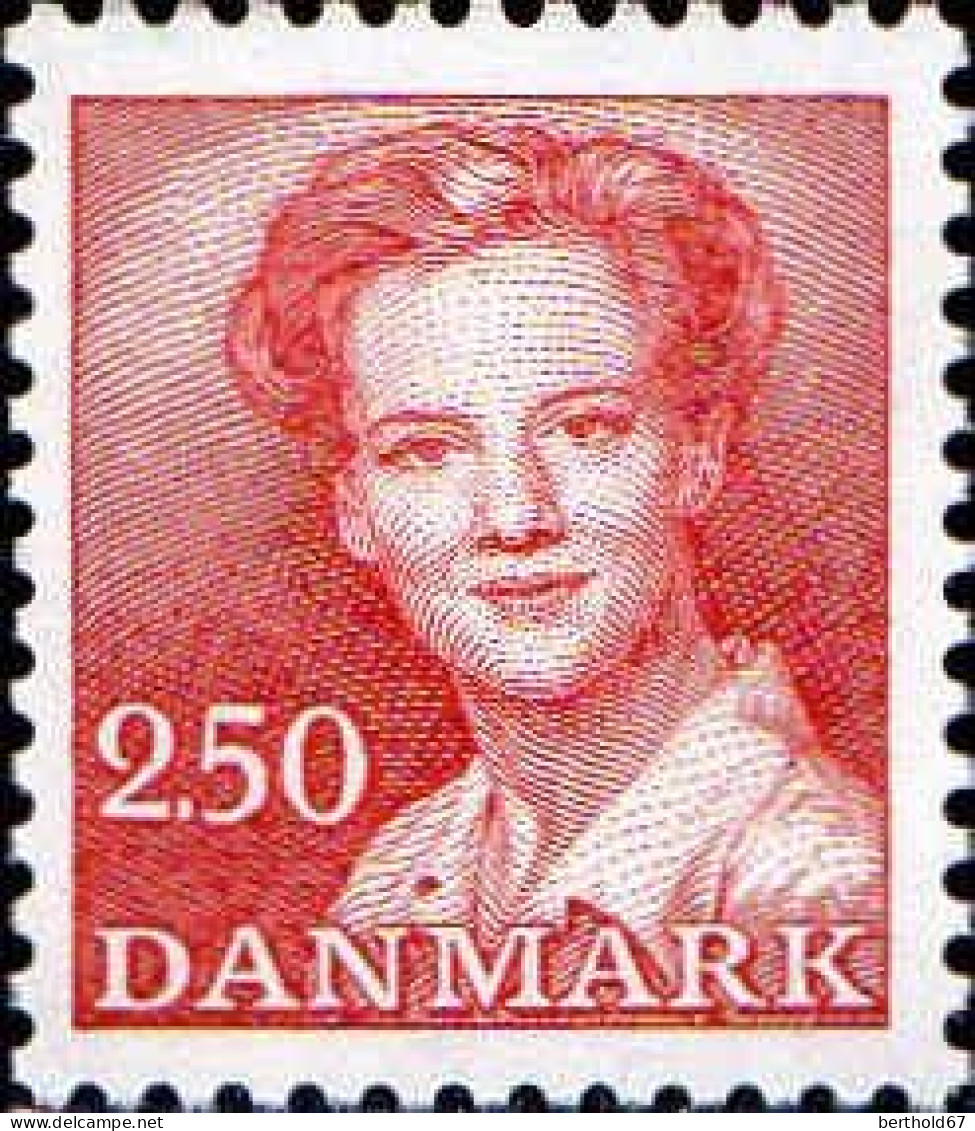 Danemark Poste N** Yv: 778 Mi:777 Margrethe II De Face - Neufs