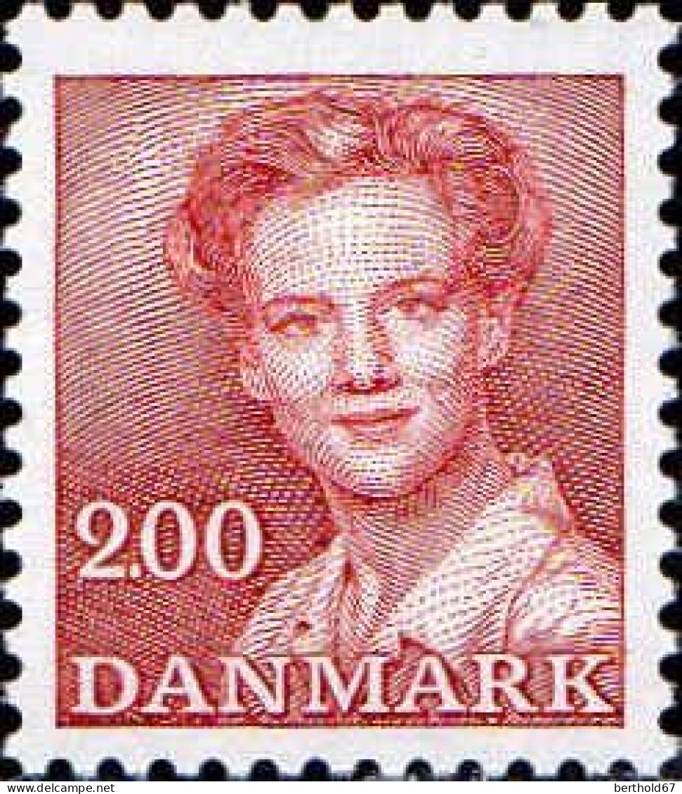 Danemark Poste N** Yv: 760 Mi:754 Margrethe II De Face - Neufs