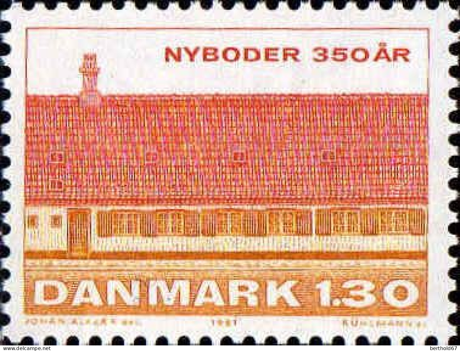 Danemark Poste N** Yv: 731 Mi:728 Nyboder 350är - Neufs