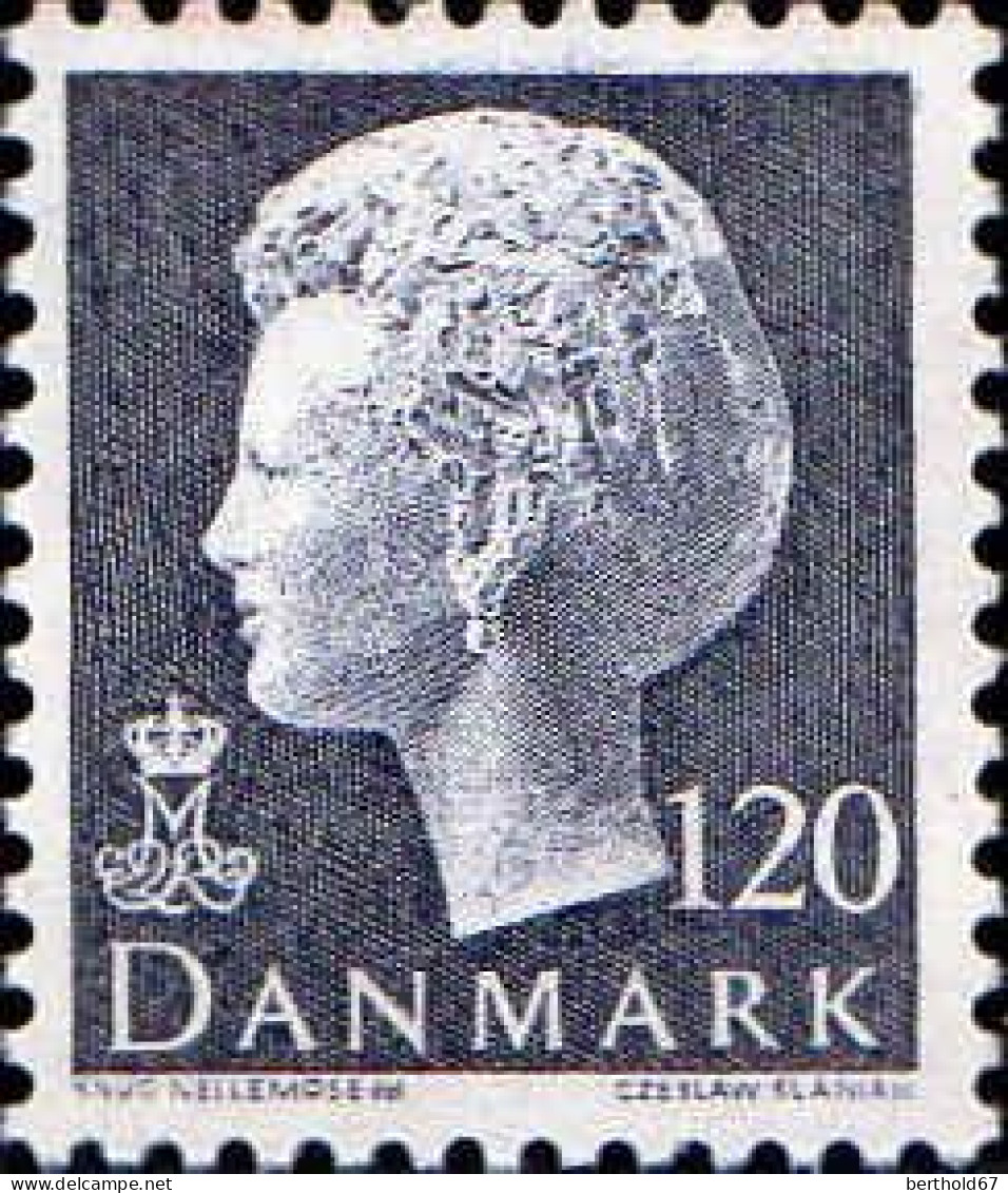 Danemark Poste N** Yv: 721 Mi:562y M Reine Margrethe II Buste - Neufs