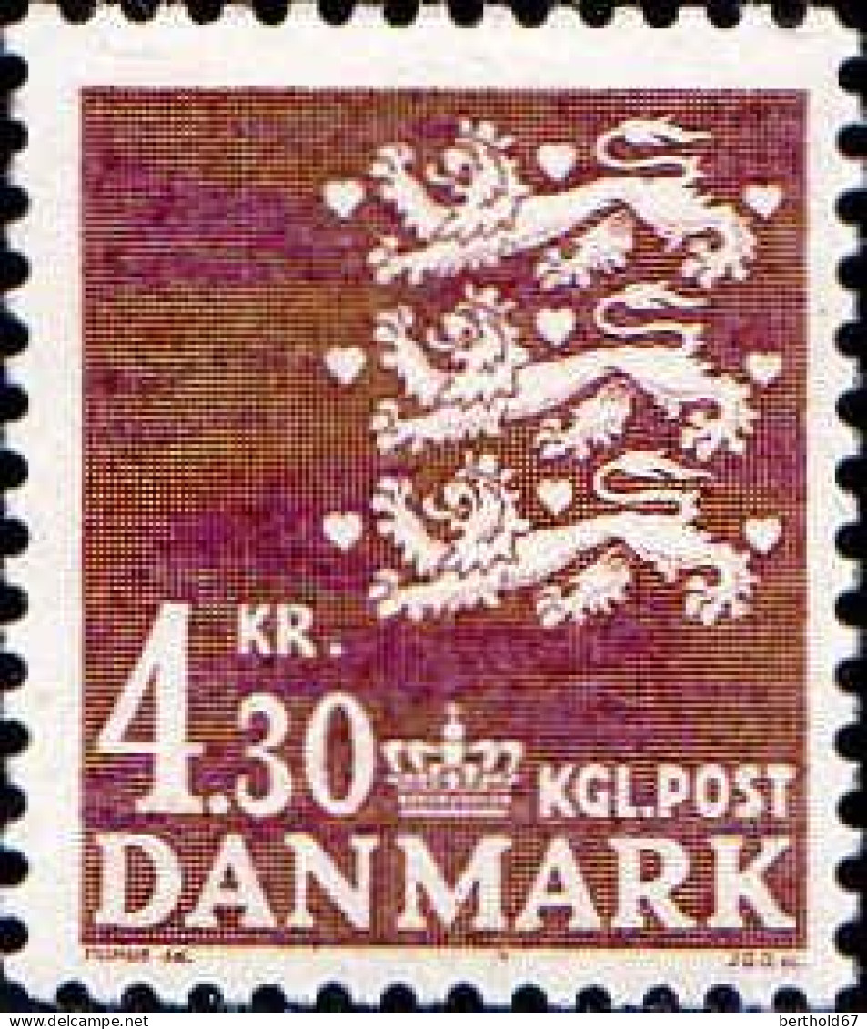 Danemark Poste N** Yv: 706 Mi:711 Armoiries - Neufs