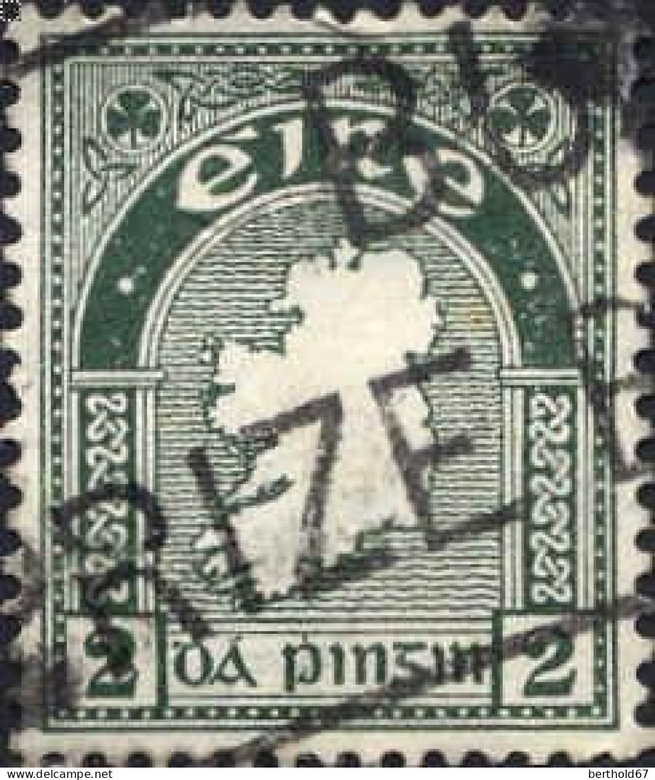 Irlande Poste Obl Yv:  43 Mi:43A Carte De L'Irlande (Belle Obl.mécanique) - Used Stamps