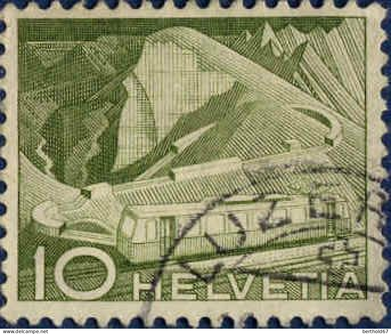 Suisse Poste Obl Yv: 483 Mi: 531 (Train à Crémaillère Au Rocher De Naye) (beau Cachet Rond) - Used Stamps