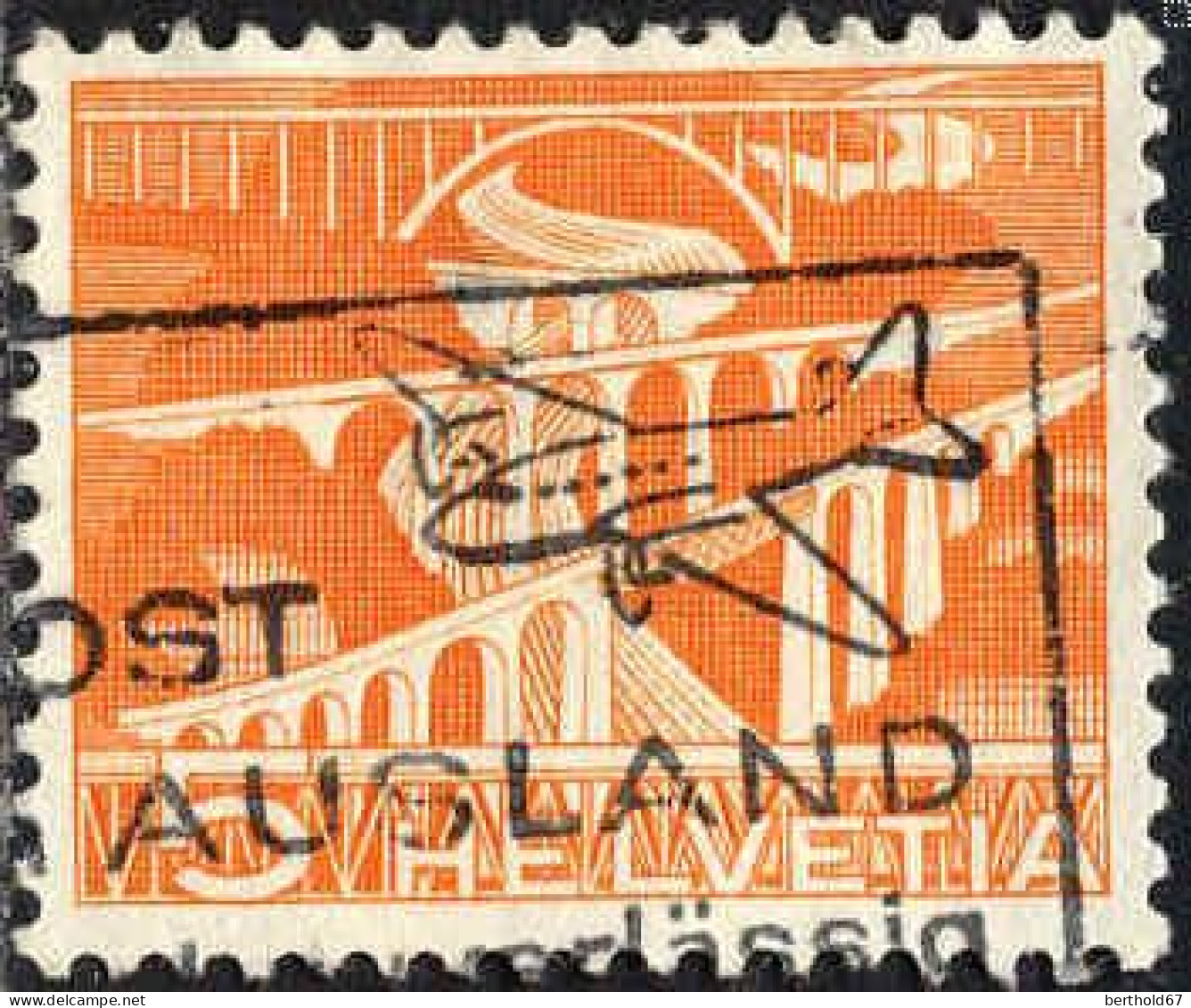 Suisse Poste Obl Yv: 482 Mi  530 Pont De Sitter Sankt Gallen (Belle Obl.mécanique) - Used Stamps