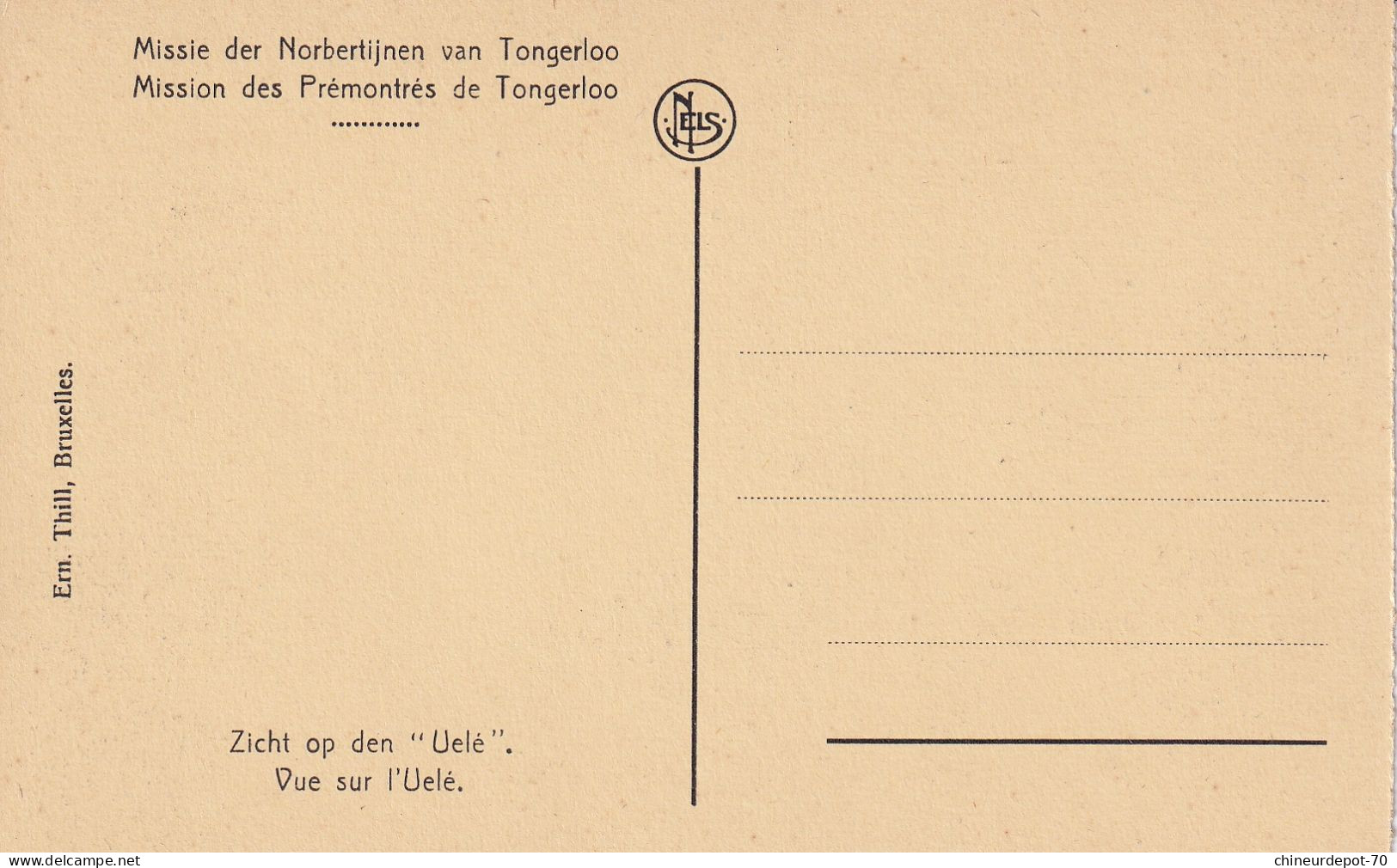 Mission Des Prémontrés De Tongerloo Vue Sur L'Uelė - Belgian Congo