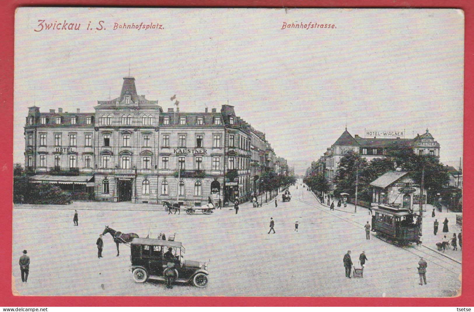 Zwickau  I. S. - Bahnhofsplatz - Bahnhofstrasse ( Voir Verso ) - Zwickau