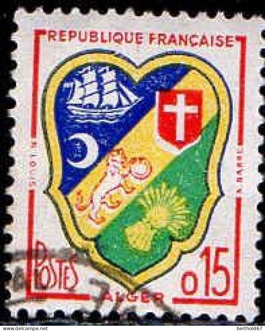 France Poste Obl Yv:1232 Mi:1276 Alger Armoiries (Beau Cachet Rond) - Oblitérés