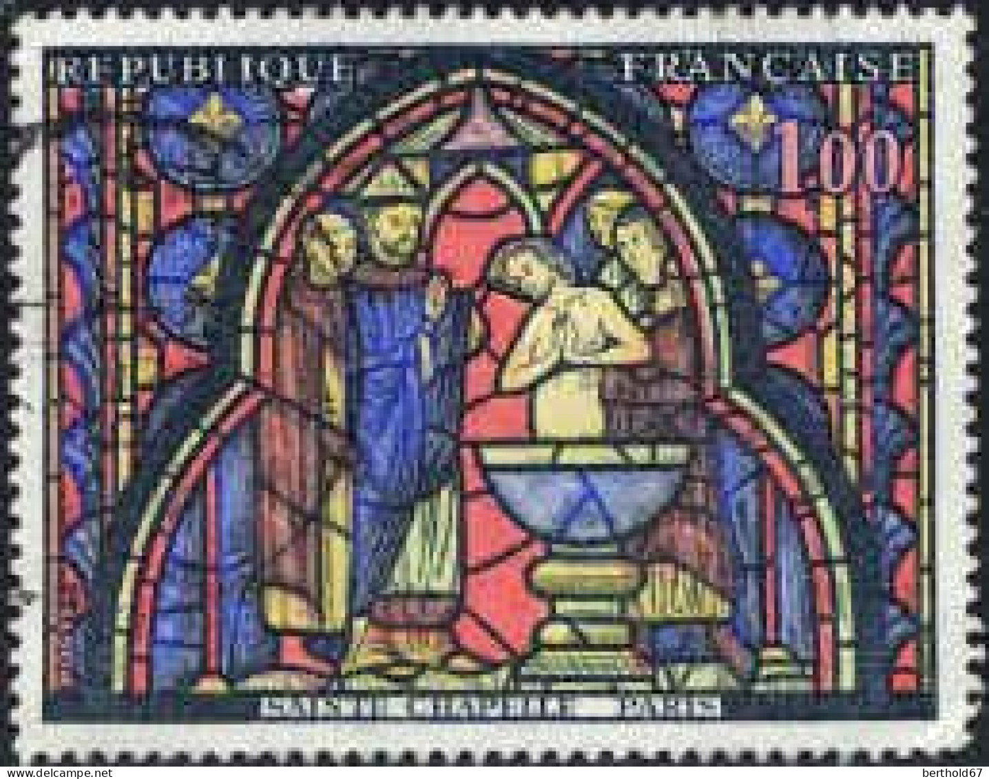 France Poste Obl Yv:1492 Mi:1559 Ste Chapelle Paris Vitrail (cachet Rond) - Oblitérés