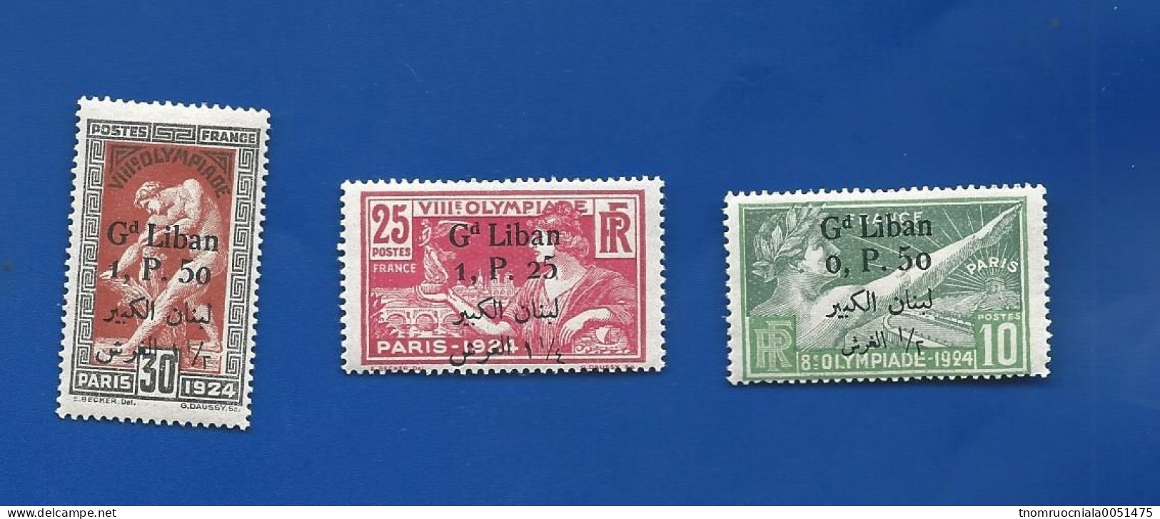 3 Timbres Grand Liban N° 45-46-47  Neufs Avec Charnières - Unused Stamps