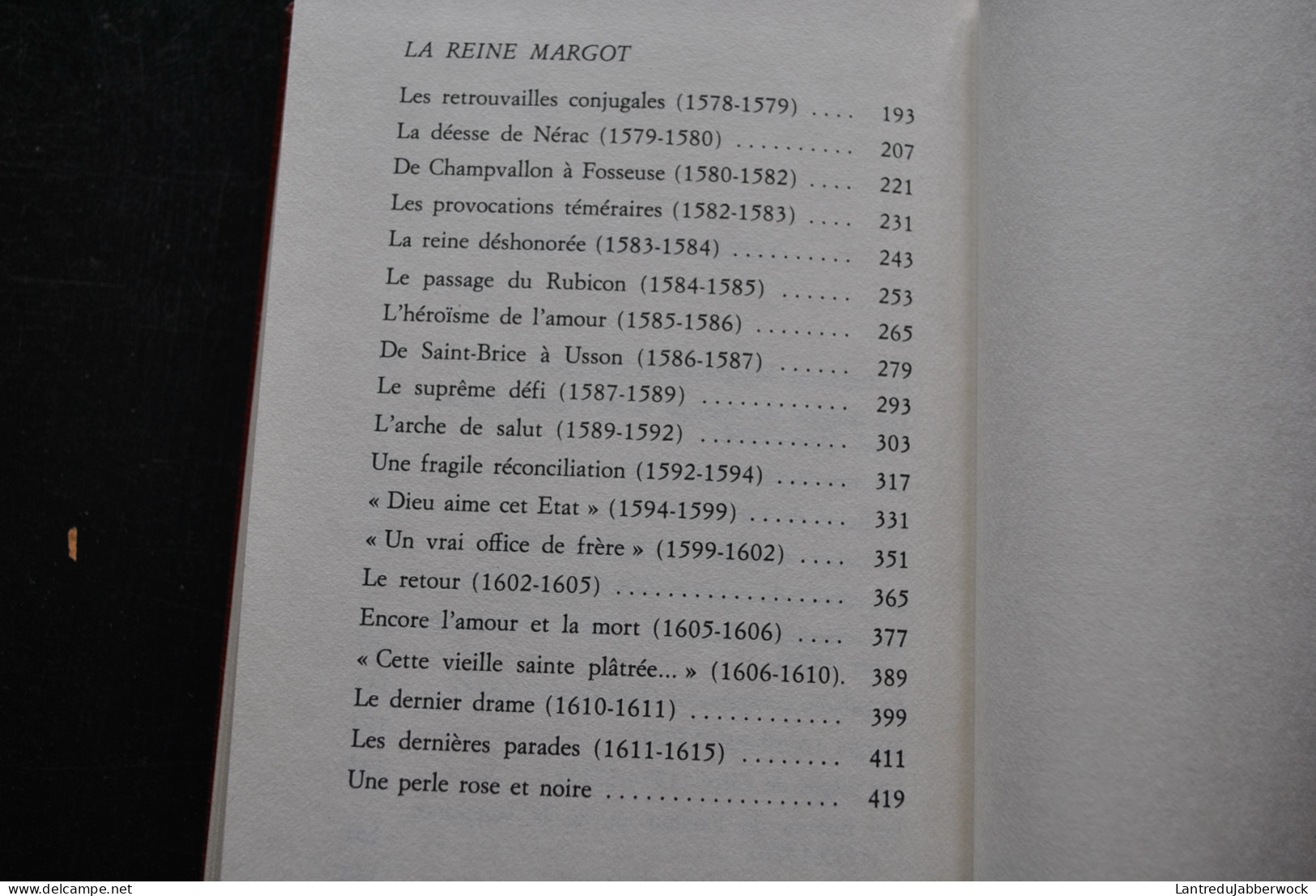 Philippe ERLANGER La Reine Margot Ou La Rébellion Librairie Académique Perrin 1972 - Reliure Henri Massacre - Historia