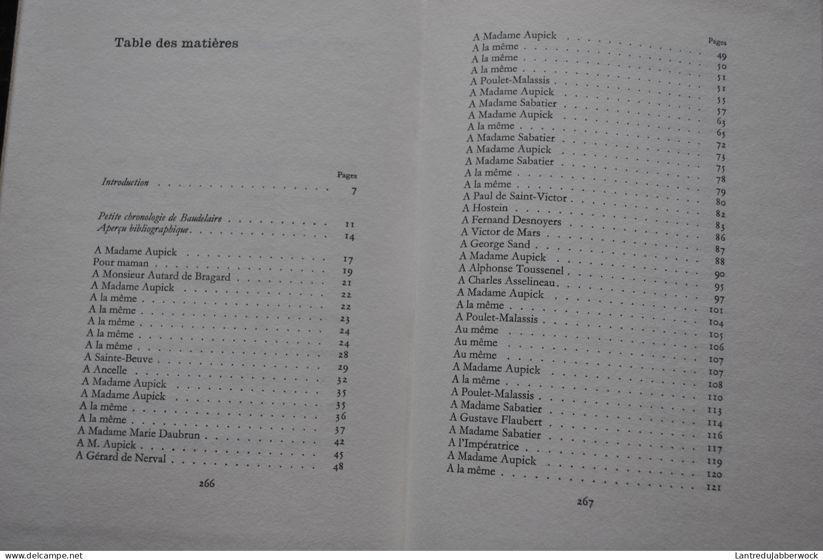 Correspondance De Charles Baudelaire Lettres La Guilde Du Livre Lausane 1964 Tirage Limité 2260/6500 RARE Reliure - Franse Schrijvers