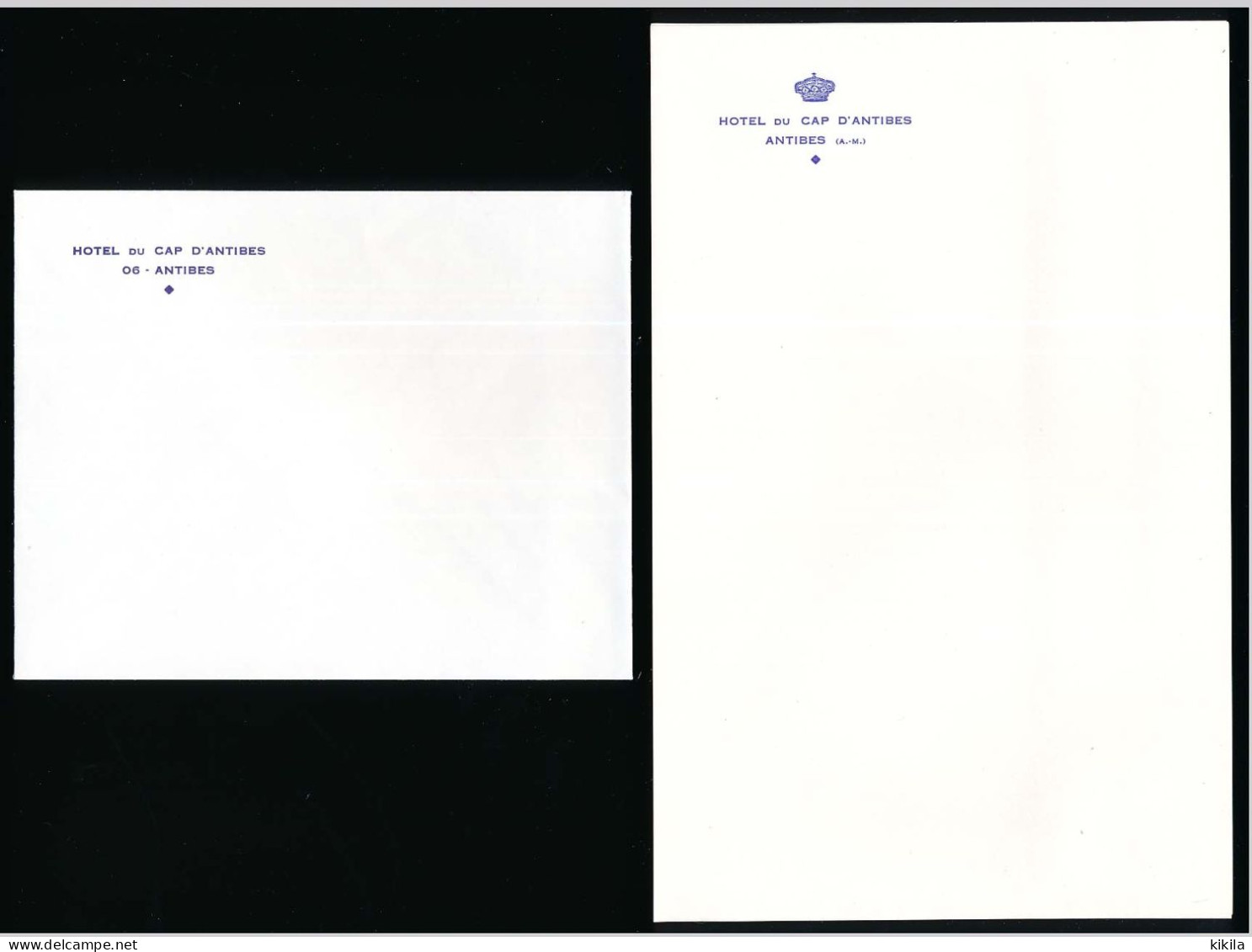 Papier à Lettre Et Enveloppe (7 Différents) à En-tête De L'HÔTEL DU CAP D'ANTIBES Pavillon Eden Roc - 1950 - ...