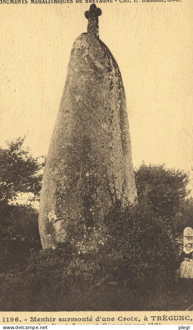 3-29293 01 01 - TREGUNC - MENHIR SURMONTE D'UNE CROIX - Trégunc