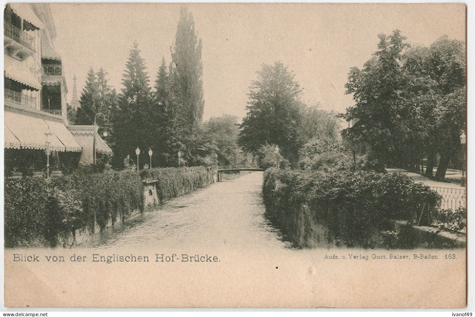 Blick Von Der Englishen Hof-Brücke - CPA - Précurseur - Baden-Baden