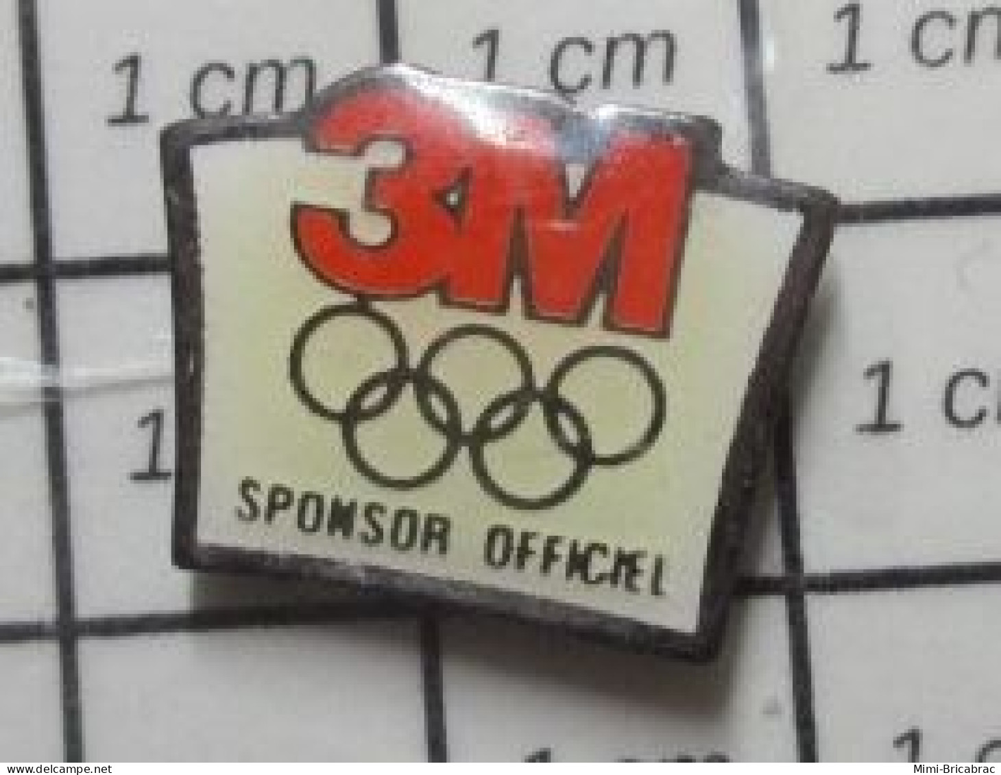 513D Pin's Pins / Beau Et Rare / JEUX OLYMPIQUES / ADHESIFS 3M ANNEAUX OLYMPIQUES SPONSOR OFFICIEL - Jeux Olympiques