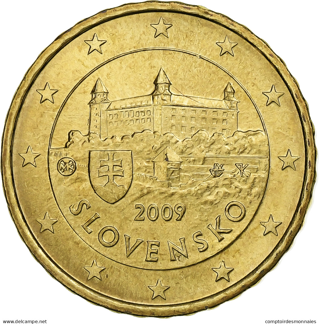 Slovaquie, 10 Euro Cent, 2009, Kremnica, SUP, Laiton, KM:98 - Slowakije