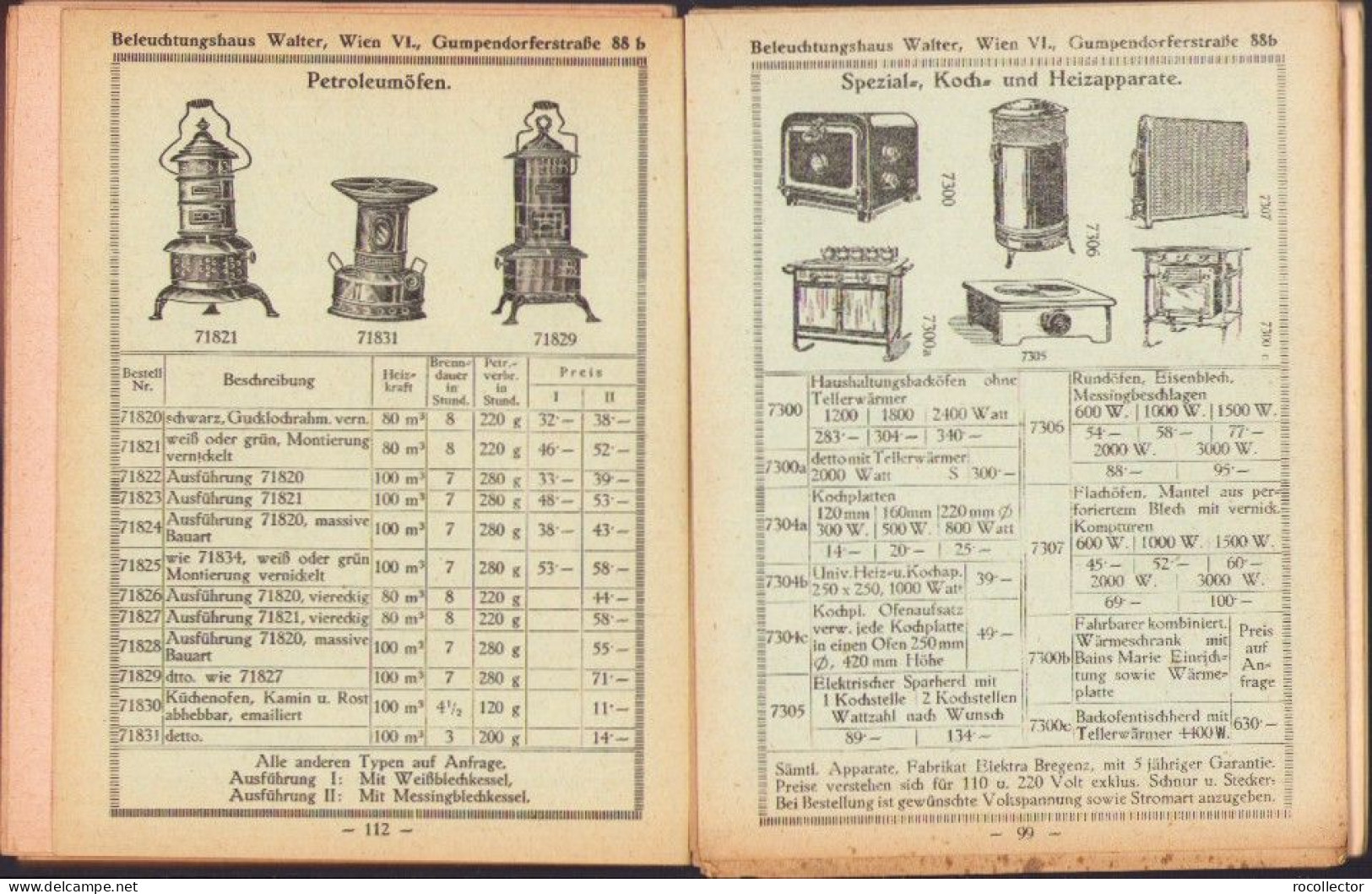 Fuhrer durch die Radio u Electrotechnik Beleuchtungshaus Walter Wien ca 1920's 712SPN