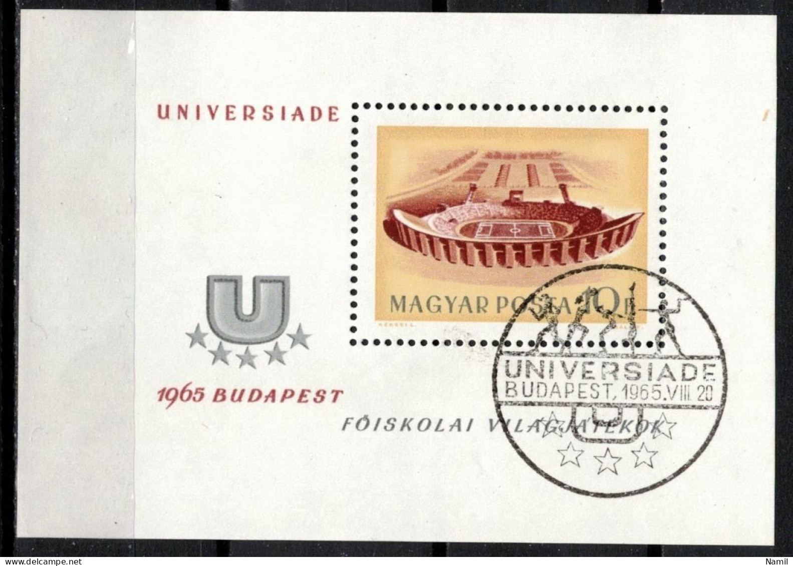 Hongrie 1965 Mi 2162 - Bl.50 (Yv BF 55), Obliteré - Usado