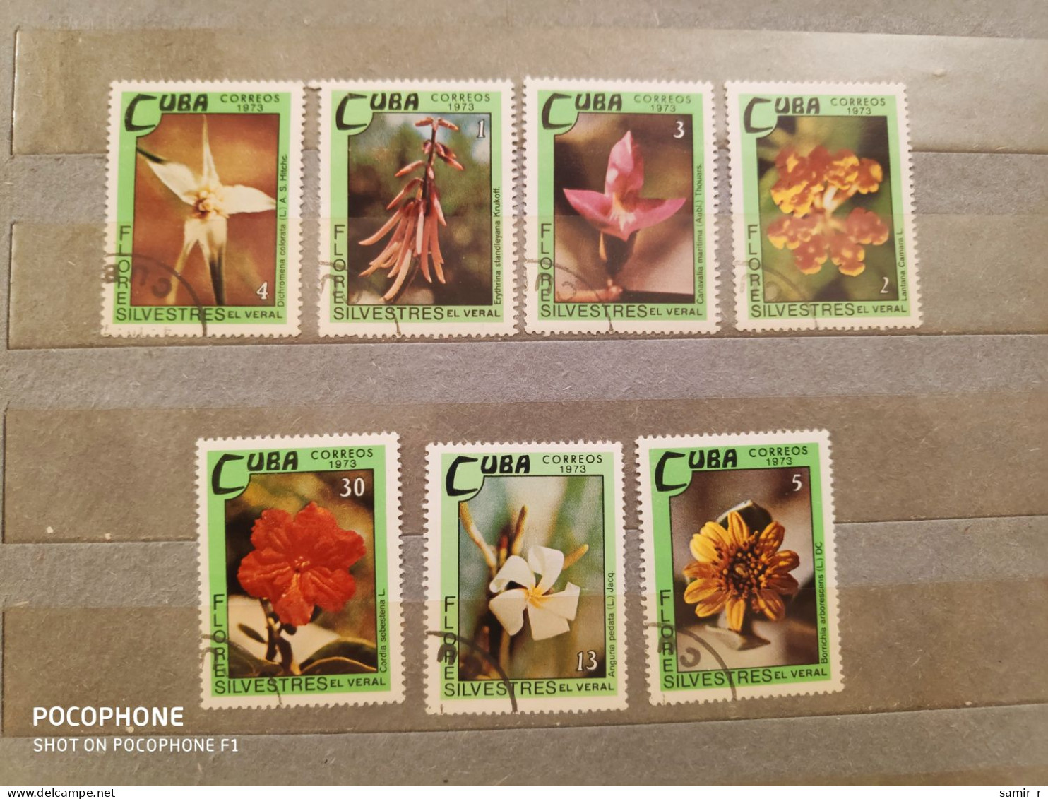1973	Cuba	Flowers (F85) - Usati