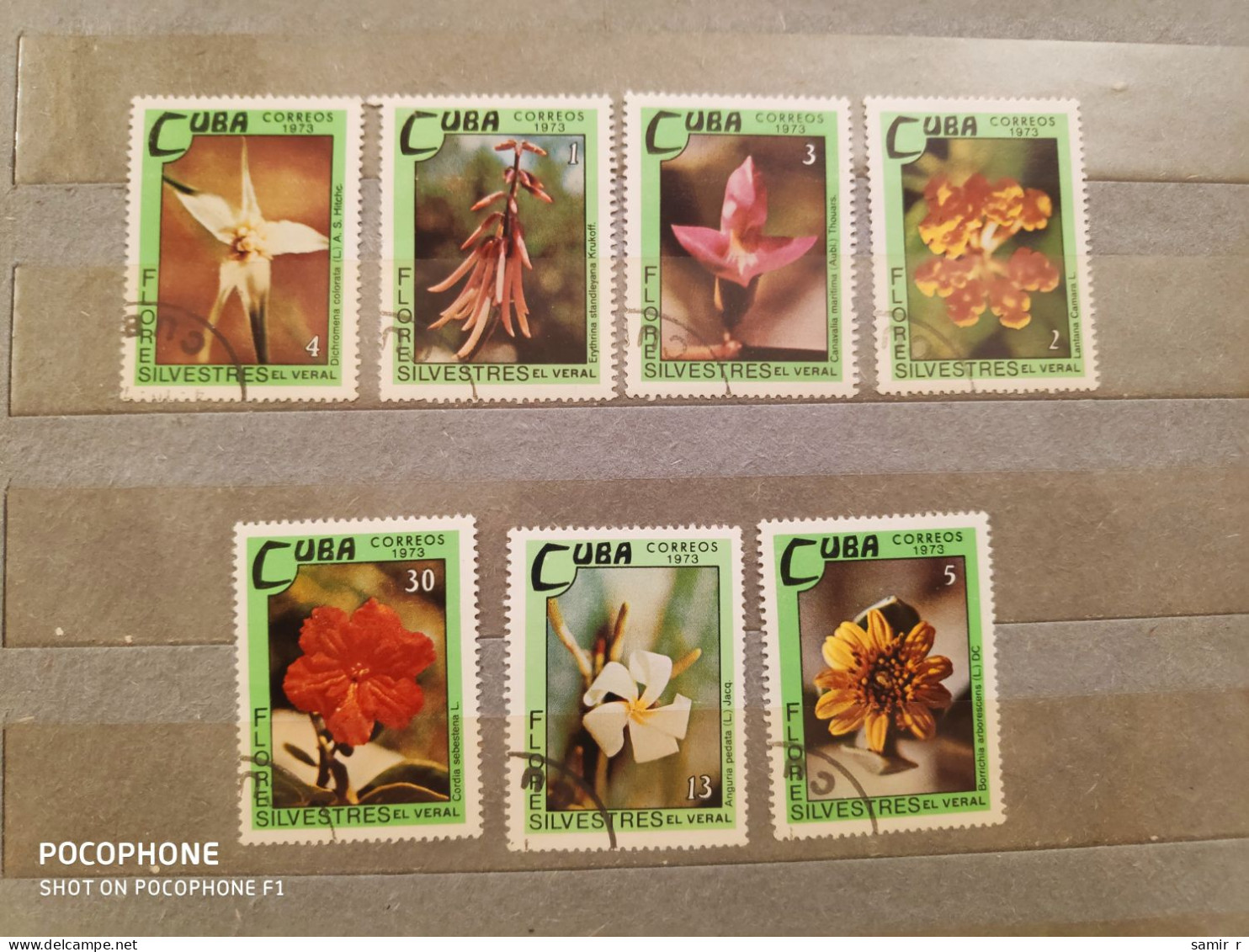 1973	Cuba	Flowers (F85) - Oblitérés