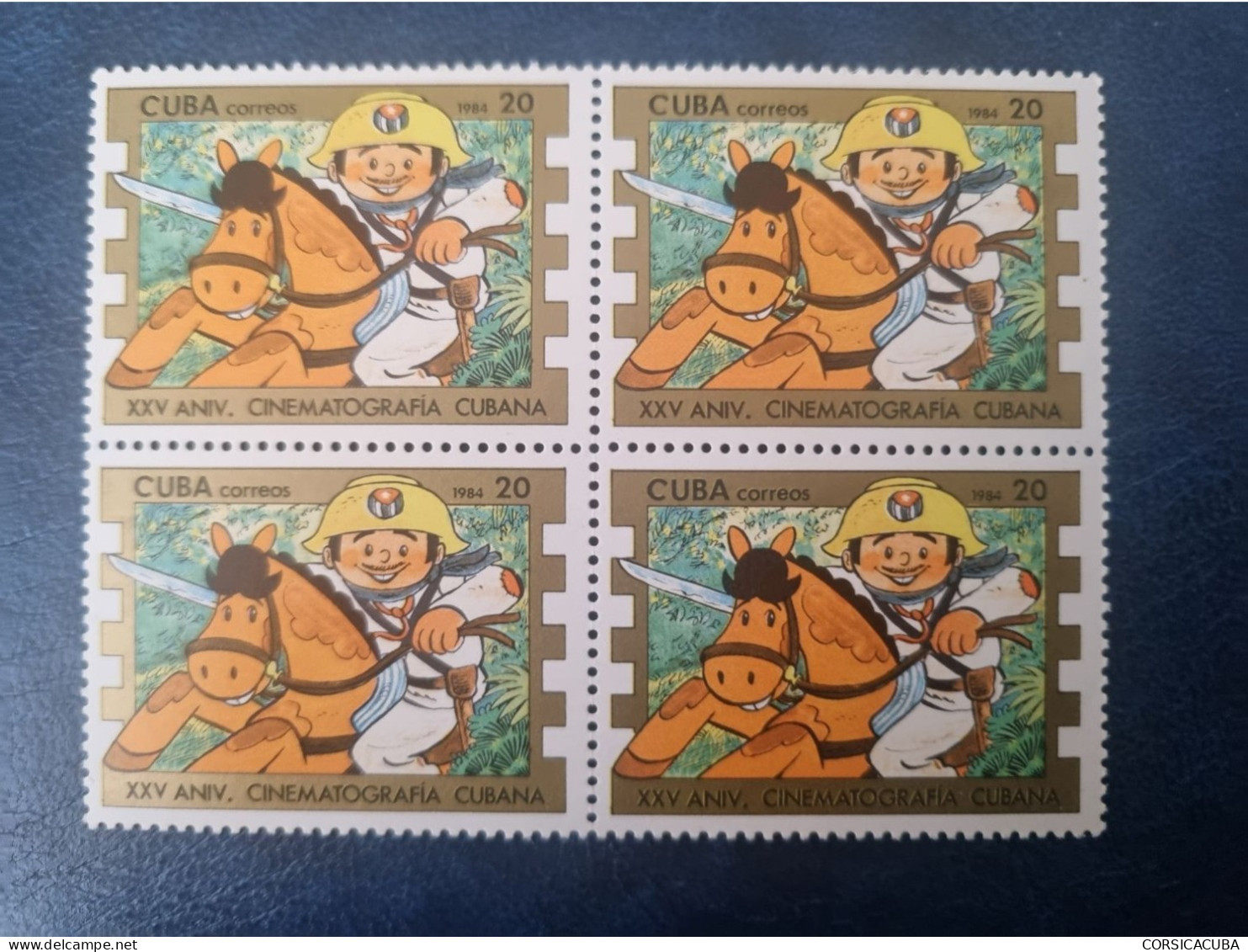 CUBA  NEUF   1984   INDUSTRIA  CINEMATOGRAFICA  CUBANA  //  PARFAIT  ETAT  //  1er  CHOIX  // Bloc De 4 - Ongebruikt