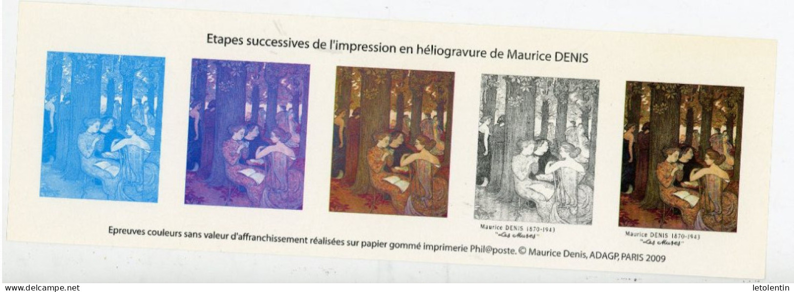 FRANCE - N° Yvert 2832** - ETAPES SUCCESSIVES DE L'IMPRESSION EN HELIO. - MAURICE DENIS - Neufs