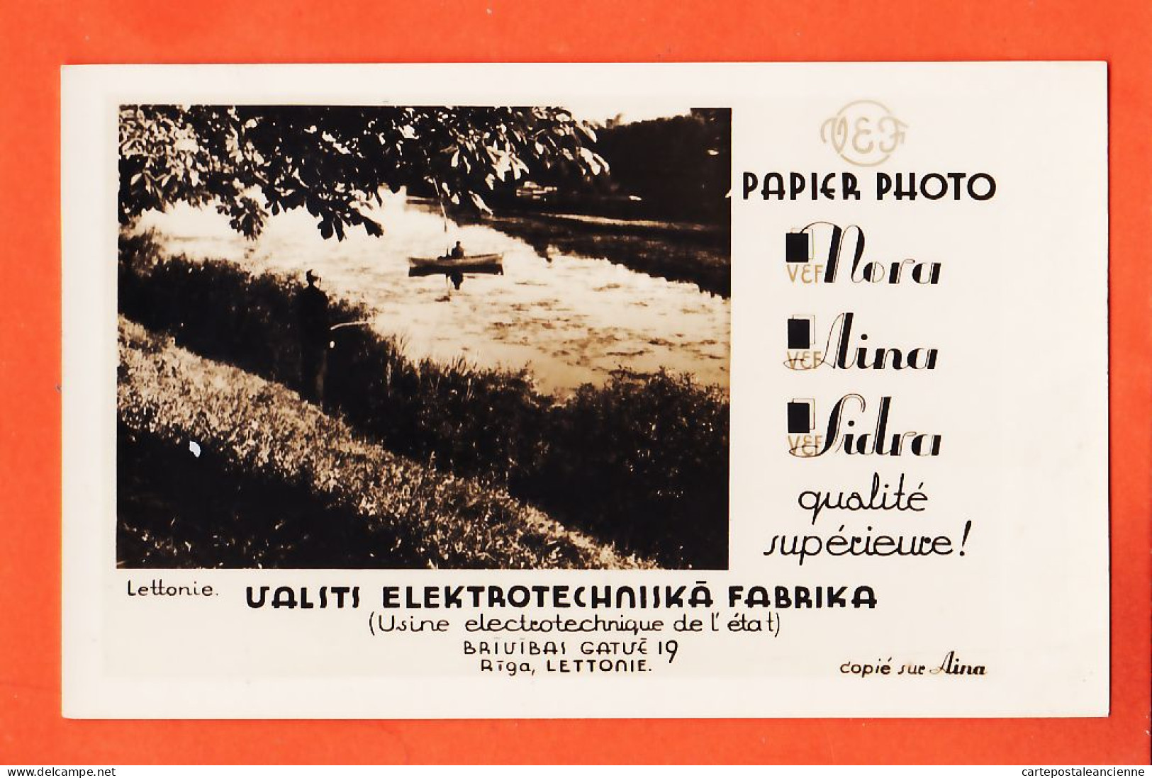 04703 /⭐ ◉ ♥️ Rare Lettonie RIGA BRIVIBAS Gatve 19 Valsts Elektrotechniska Fabrika Publicité Usine Electrique Etat 1950s - Letland