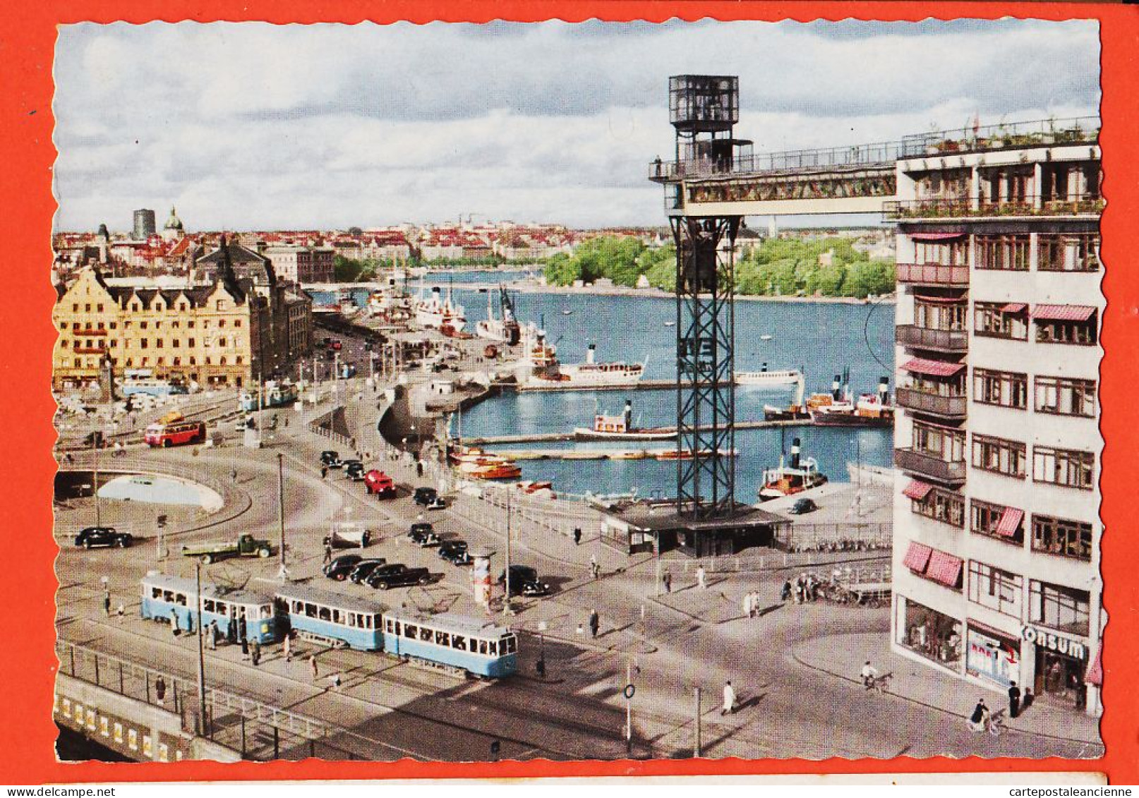 04589 / STOCKHOLM Sweden Slussen Med KATARINAHISSEN Ascenseur Catherine 1960s PRESSBYRAN F-2015 Sverige Suède Swedish - Schweden