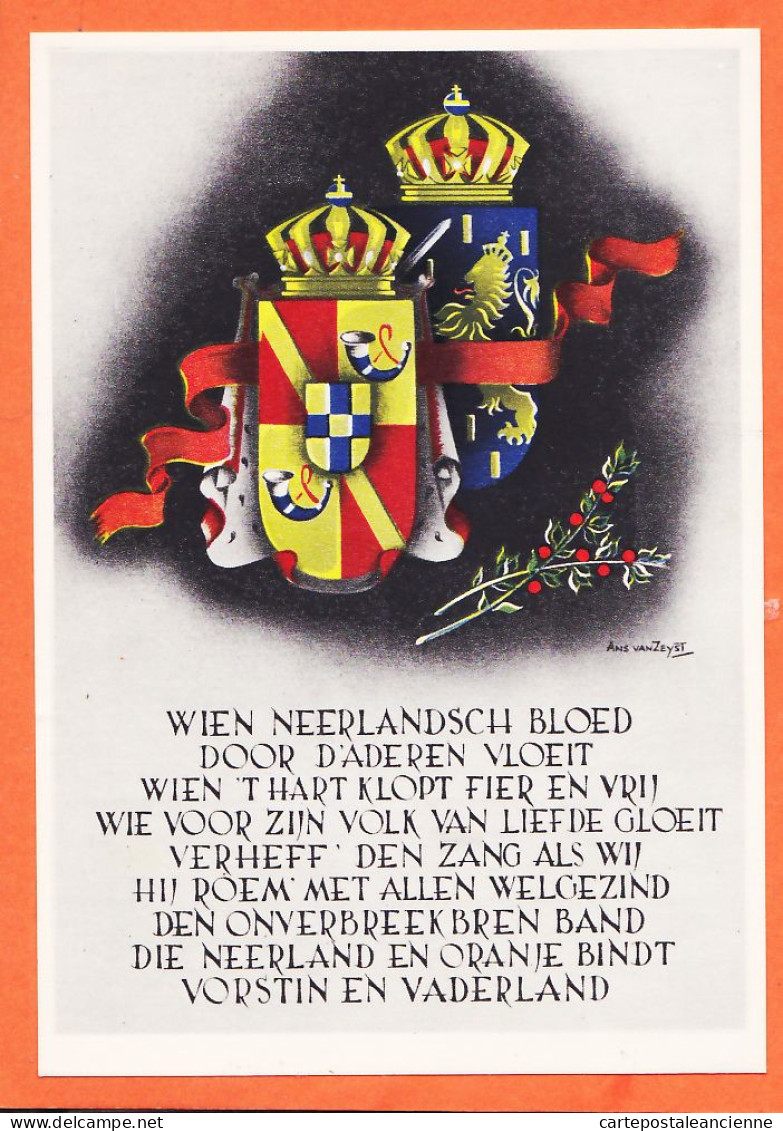 04509 / Nederlandse Propaganda WW2 Bevrijdingskaarte ANS Van ZEYST (2) Patriotique Neerlandais Van WEES Ut 42-2 - Guerre 1939-45