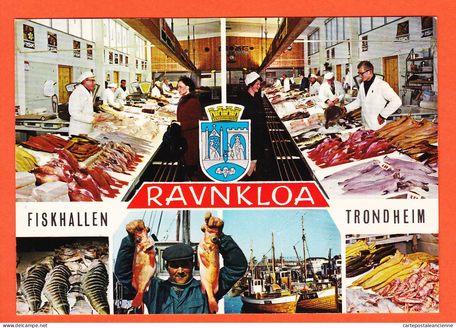 04656 / RAVNKLOA Fiskhallen Trondheim Norway Fish Market Marché Au Poisson Norvège 1980s  AUNE M-4948-1 - Noorwegen