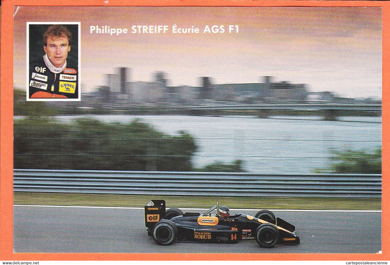 04777 / Peu Commun Philippe STREIFF Ecurie AGS F1 N°14 Saison 1988 (!) - Grand Prix / F1