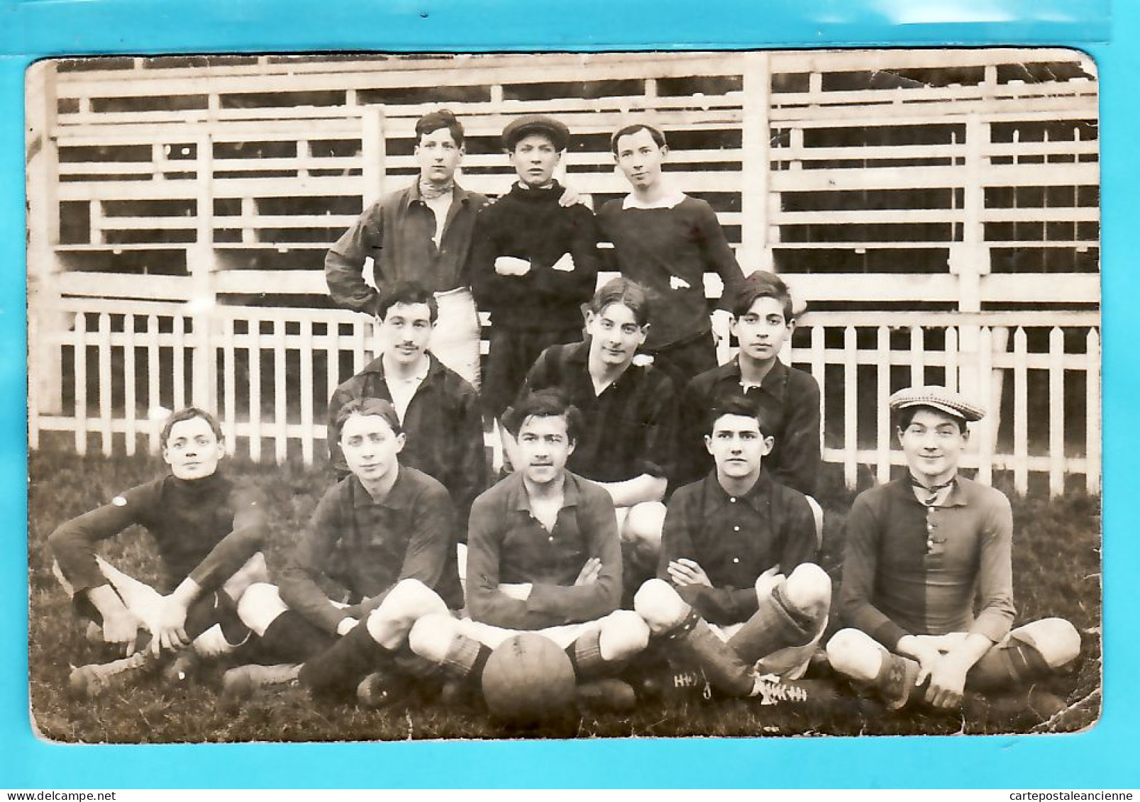 04744 / ⭐ ◉ ♥️ Peu Commun Carte-Photo Foot EQUIPE Du Cercle Athlétique PARIS 1915  C.A.P C.A 11 Footballeurs - Calcio