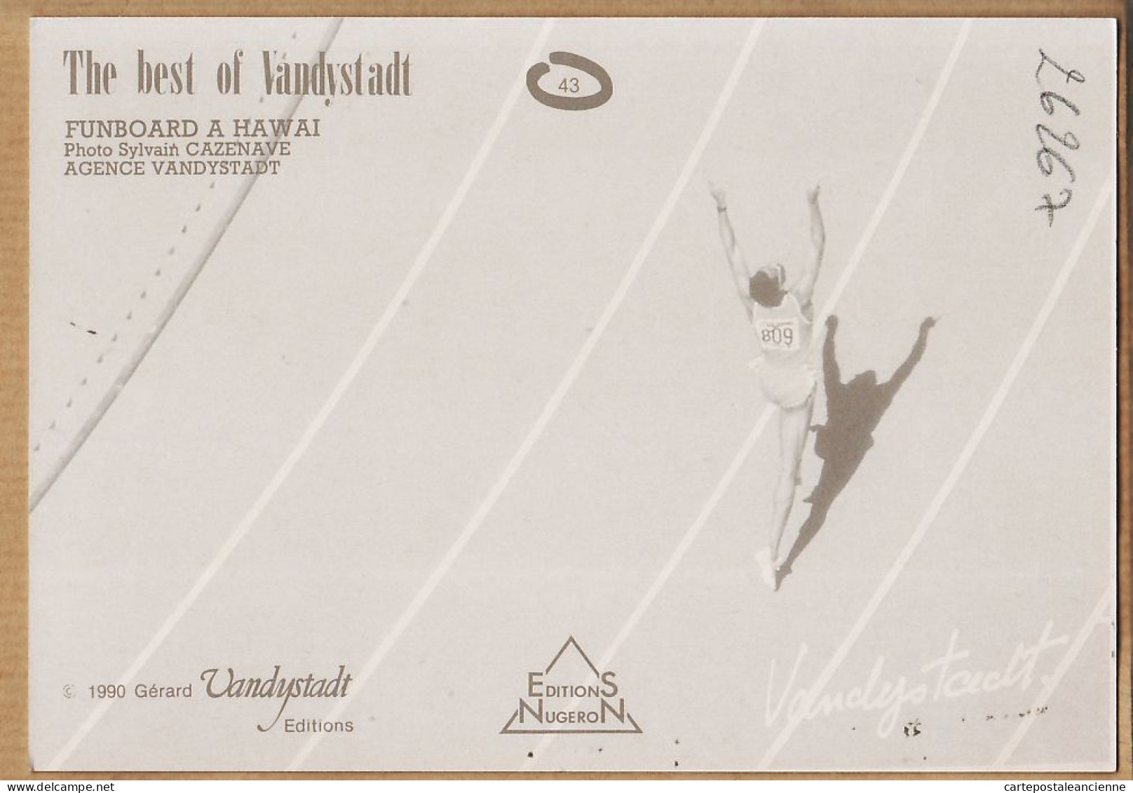 04771 / FUNBOARD A HAWAI Photo Sylvain CAZENAVE 1990 The Best Of VANDYSTADT N°43 NUGERON - Segeln