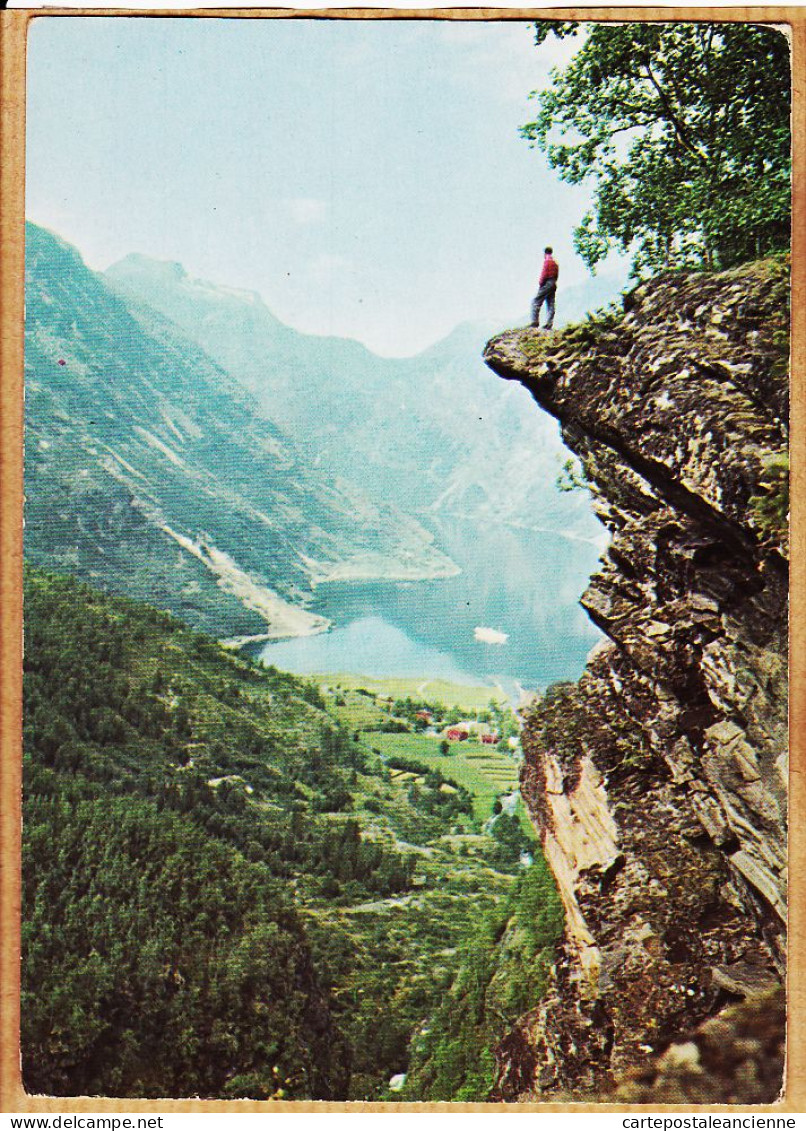 04648 / Norge GEIRANGER Flydalsjuvet Vertige Norway Norvège 1960s - Norwegen