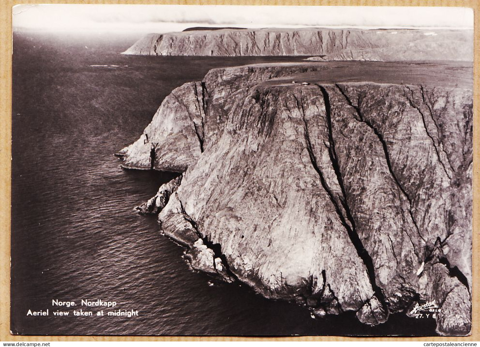 04638 / Norge NORDKAPP Aeriel View Taken At Midnight 1954 à ROUSSIER La Grande Auberge Saint-Jean-le-Thomas Manche - Noorwegen