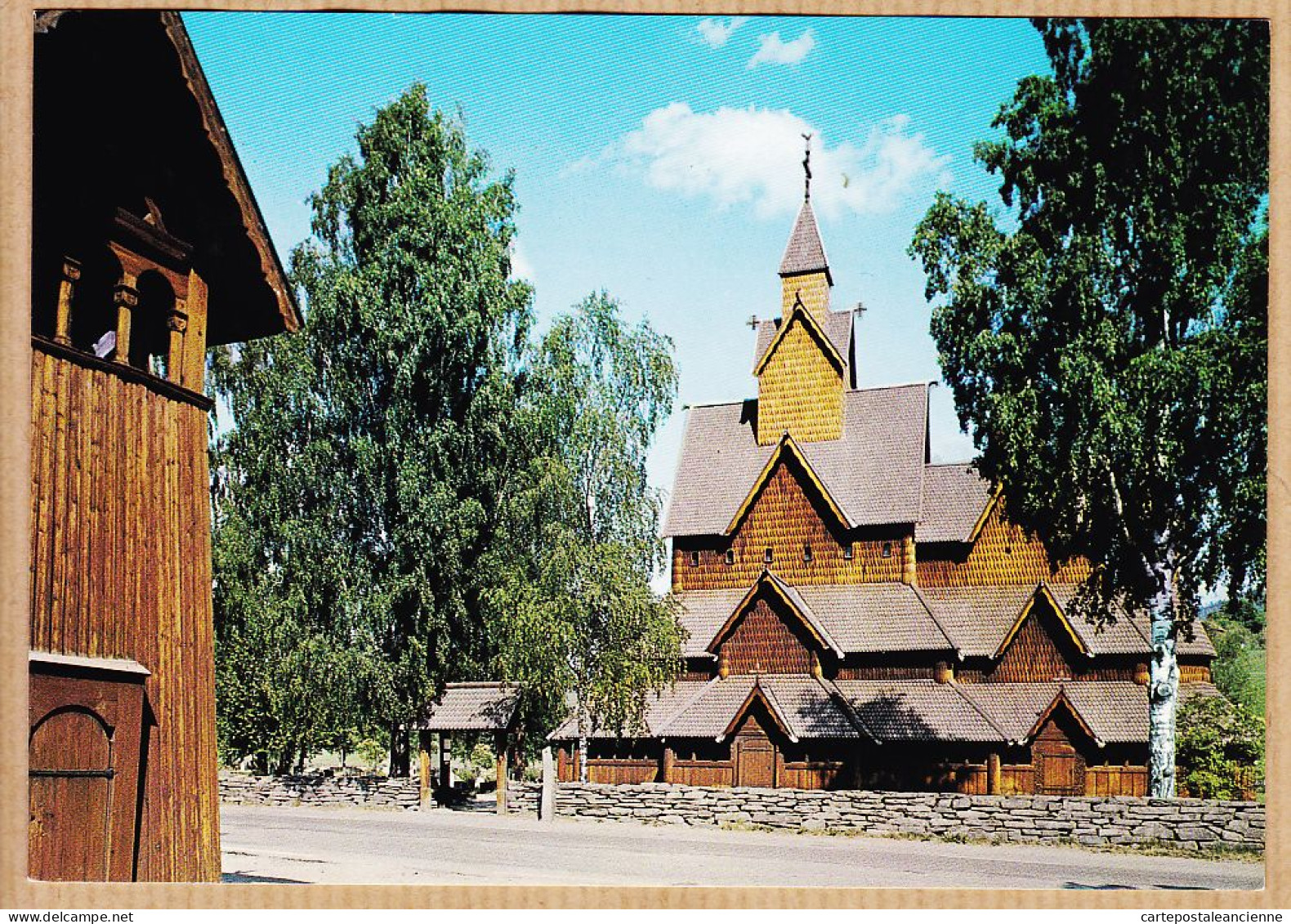 04637 / Norge TELEMARK Heddal Stavkirke Fra Ca. 1250 Norway Stave Churh Foto NORMANN 1980s Norvège - Noorwegen