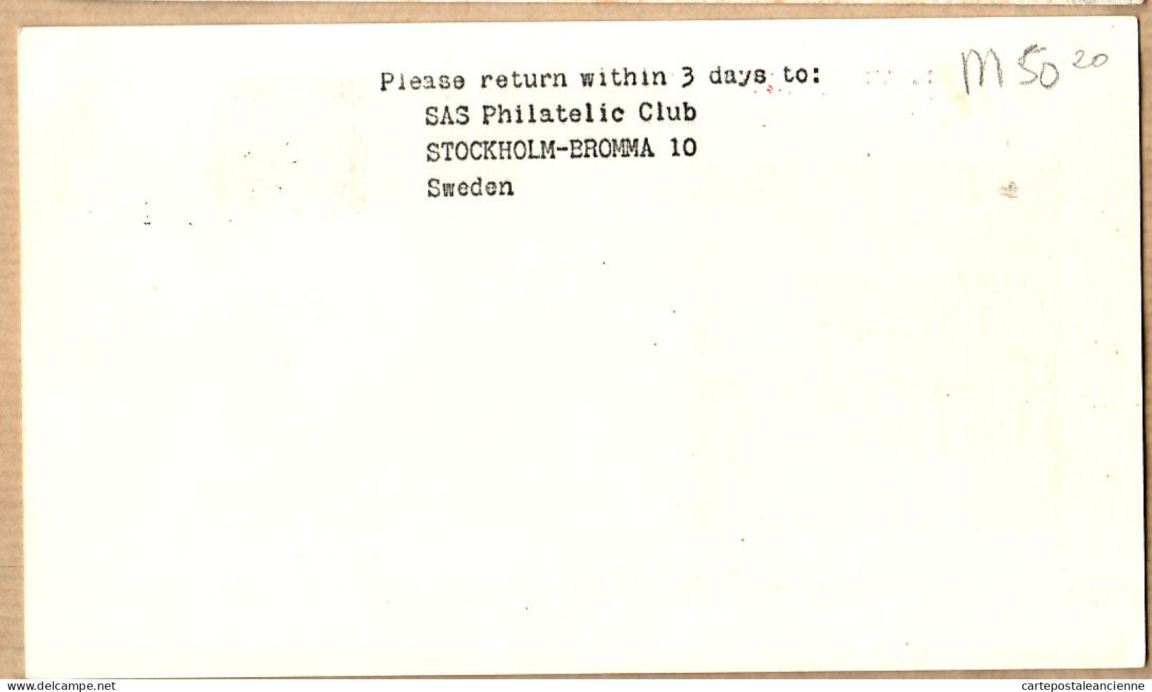 04549 / Sweden FiIRST MIDNIGHT SUN FLIGHT SAS 05-06-1965 STOCKHOLM- KIRUNA Cpav - Lettres & Documents