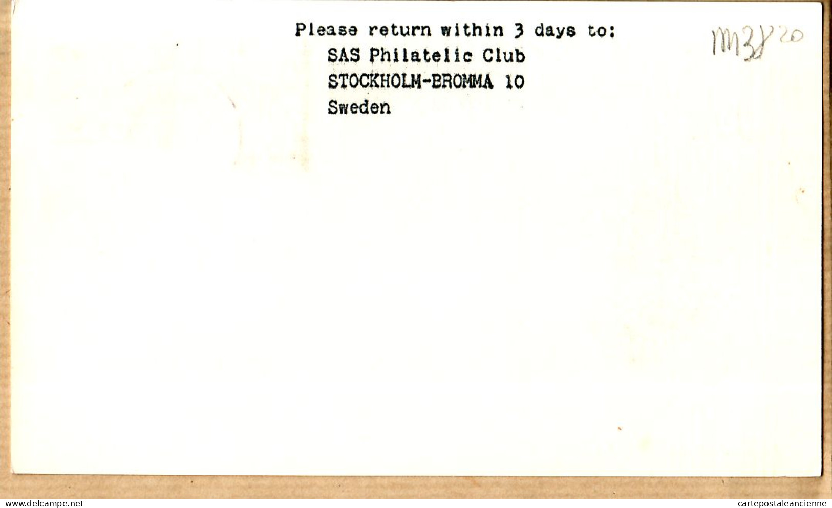 04537 / Sweden First SAS METROPOLITAN Flight 1er Avril 1964 COPENHAGEN-NORRKÖPING Cpav COPENHAGUE - Lettres & Documents