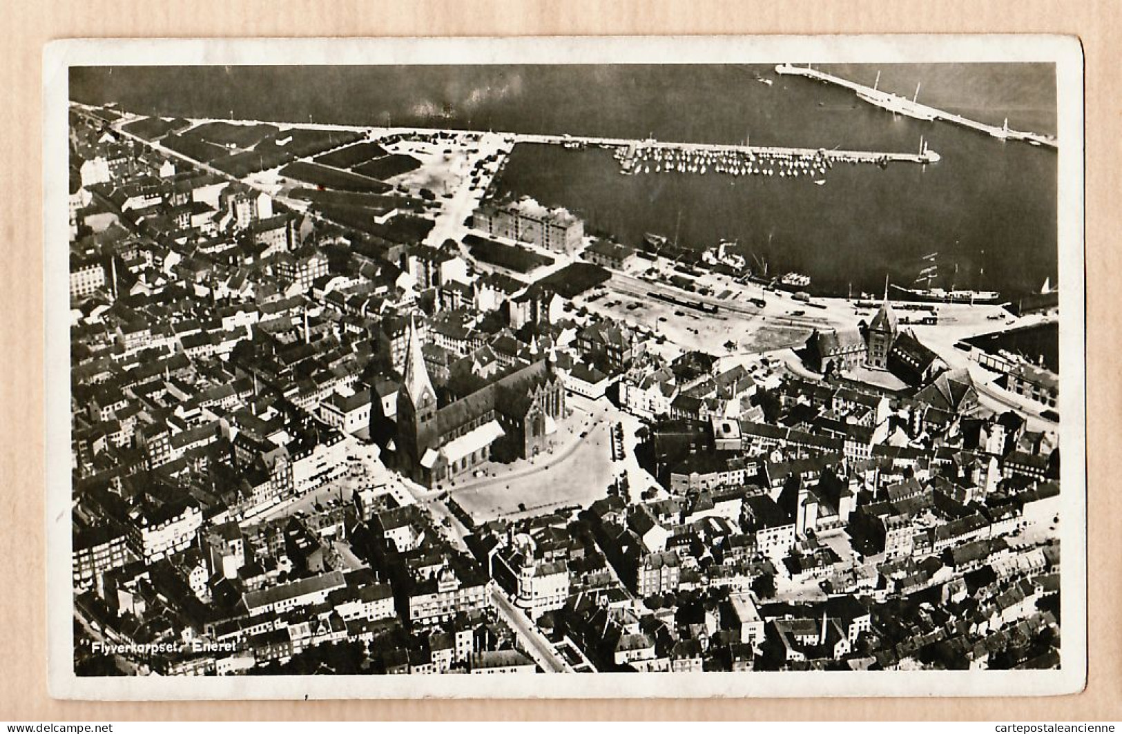 04666 / Danemark AARHUS Flyverkorpset Vue Aérienne Port Ville Photo Bromure 1930 à DELIGNY Bois Colombes - ENERET 406 - Danimarca