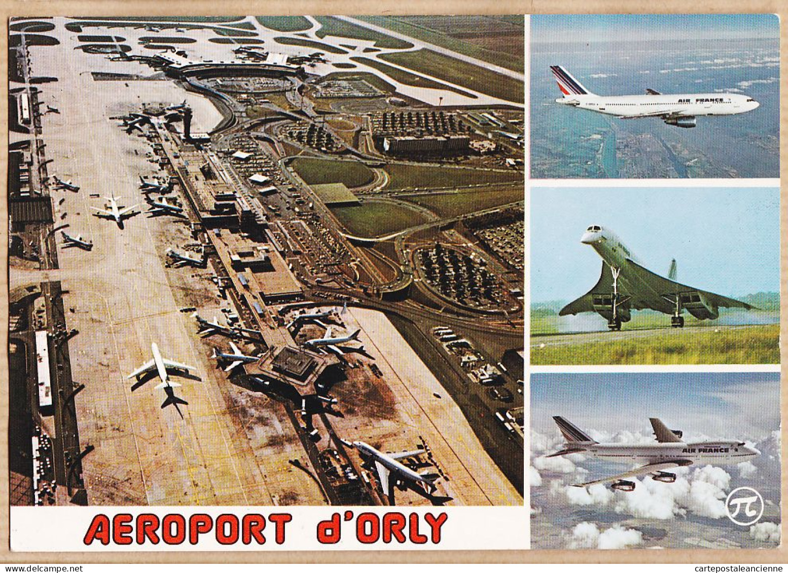 04984 / PARIS-ORLY (94) Aéroport Vue Aérienne Aérogares SUD Et OUEST CONCORDE AIRBUS BOEING 1980s Photo MOREAU - Orly