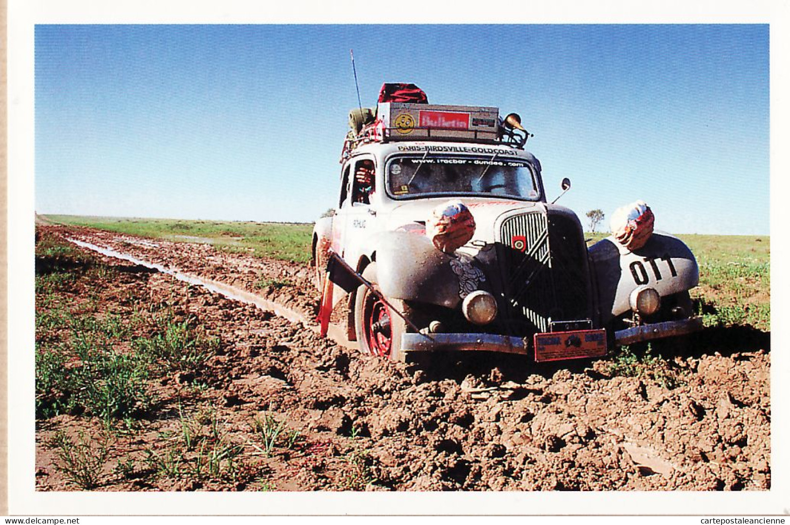 04820 / RARE Série Complète 8 CartePhoto TRACBAR Automobile TRACTION CITROEN 1er Rallye 1998 AUSTRALIE  - Other & Unclassified