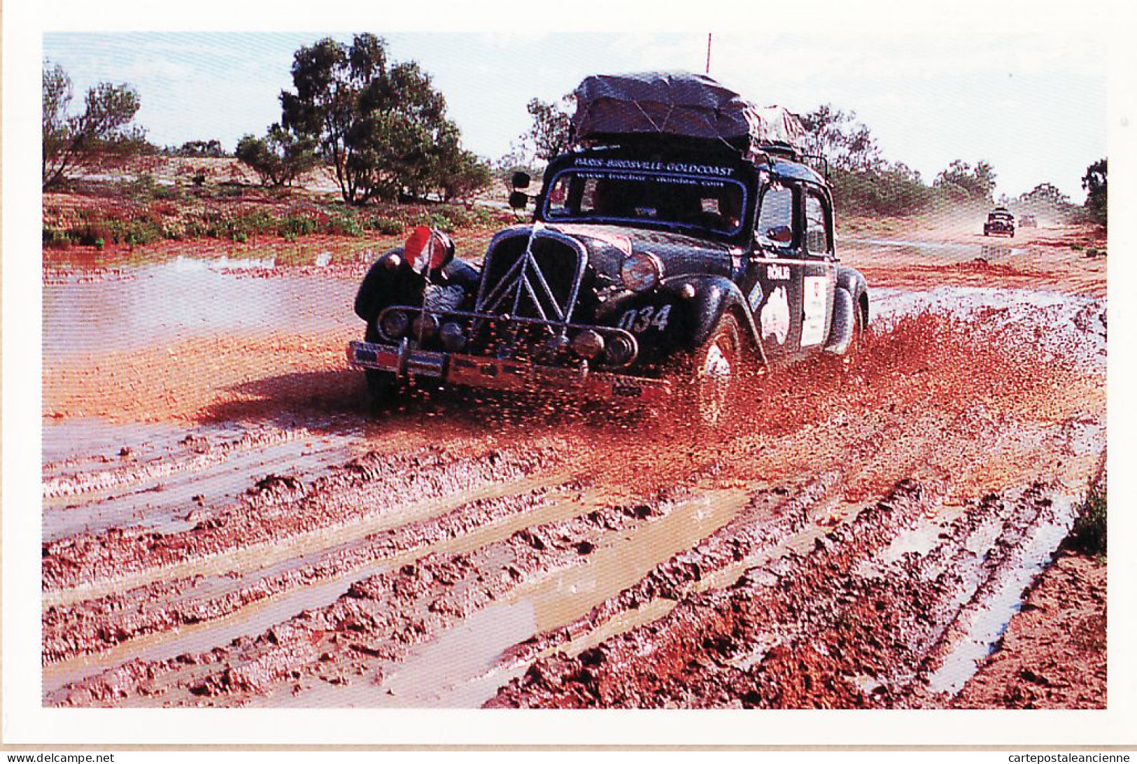 04820 / RARE Série Complète 8 CartePhoto TRACBAR Automobile TRACTION CITROEN 1er Rallye 1998 AUSTRALIE  - Autres & Non Classés