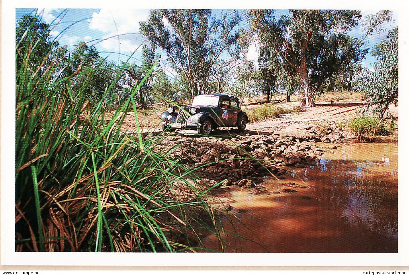 04820 / RARE série complète 8 CartePhoto TRACBAR automobile TRACTION CITROEN 1er Rallye 1998 AUSTRALIE 