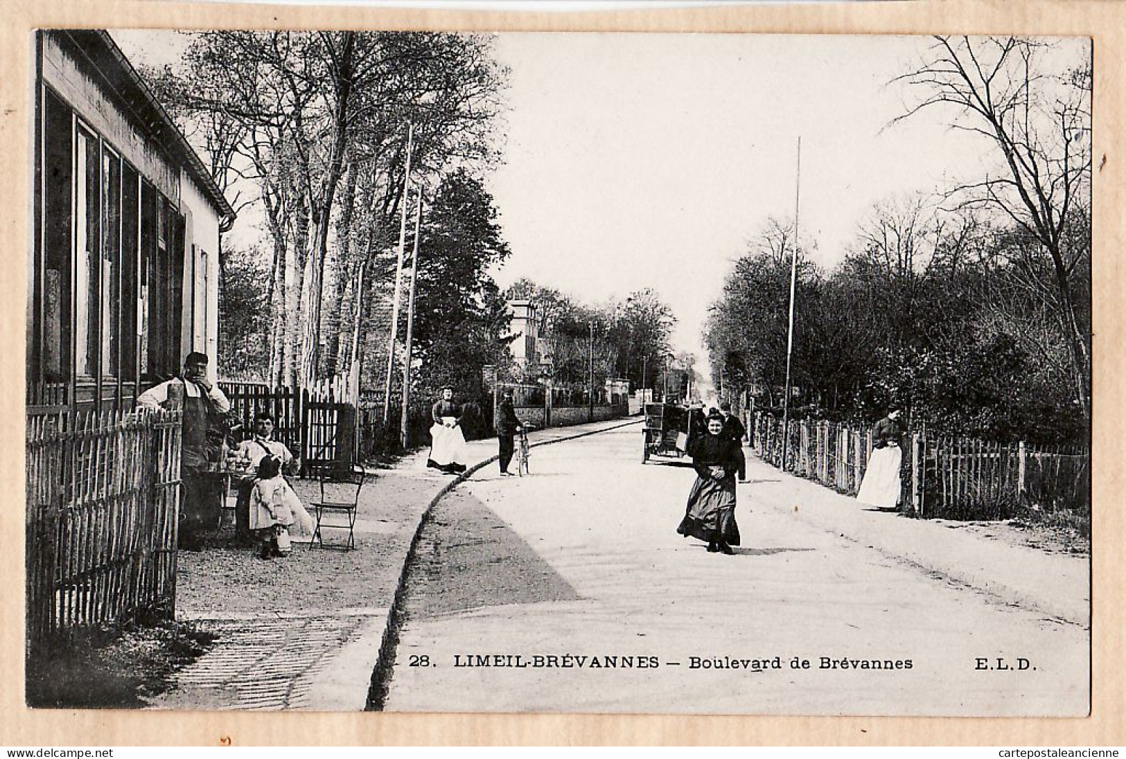 04952 / LIMEIL Val Marne Boulevard BREVANNES Ambulant Boissy St Leger 1916 à FOREST De La Bretonnière BONNAT St SAUGE - Limeil Brevannes