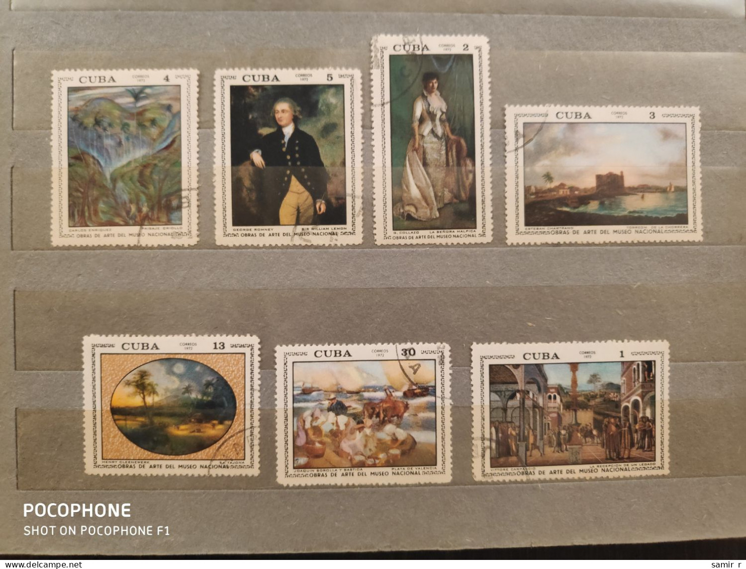 1972	Cuba	Paintings (F85) - Used Stamps