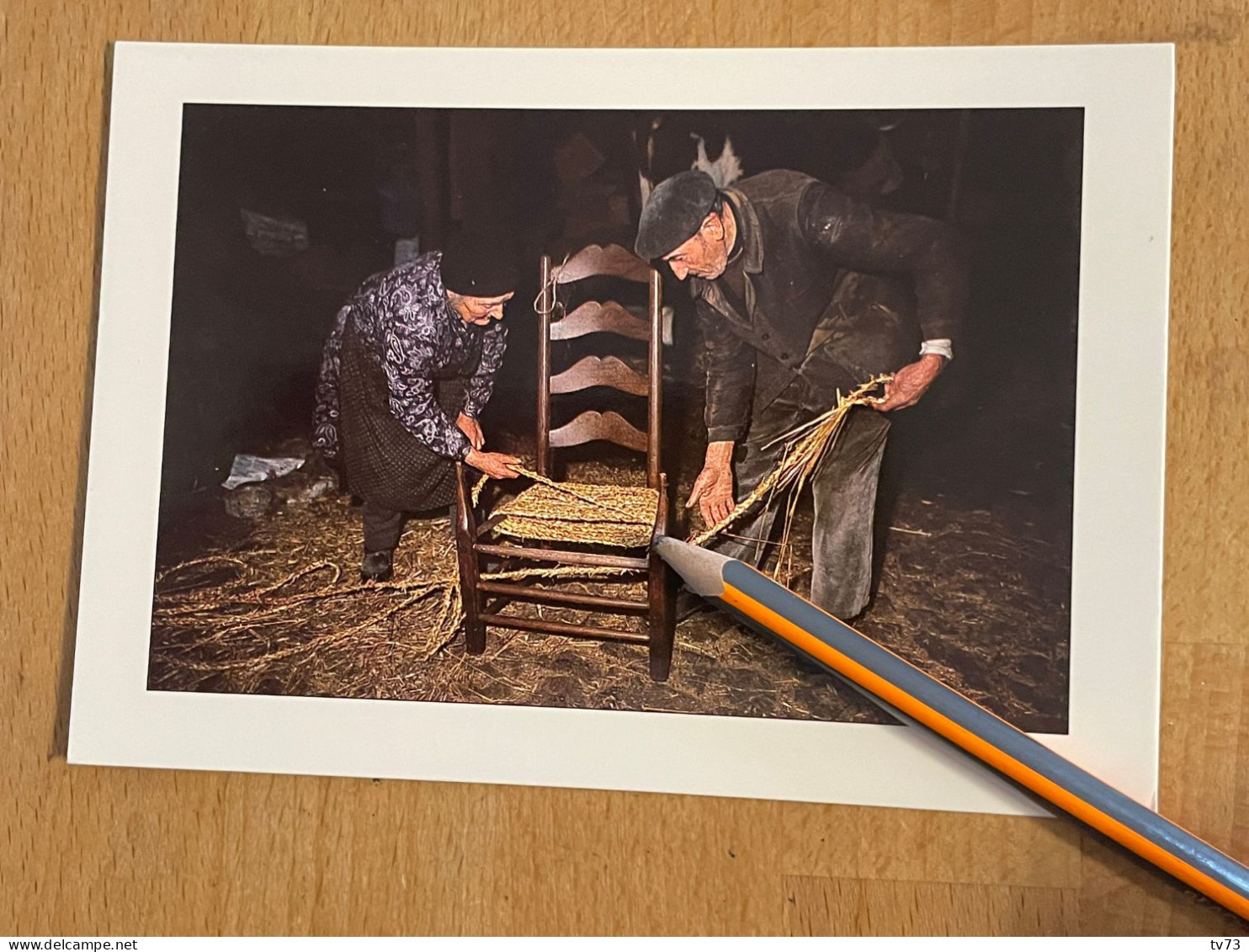 U1537 - Rempailleur De Chaises Photo Denis PIGNOL - Vannier Artisanat Paysan - Bauern