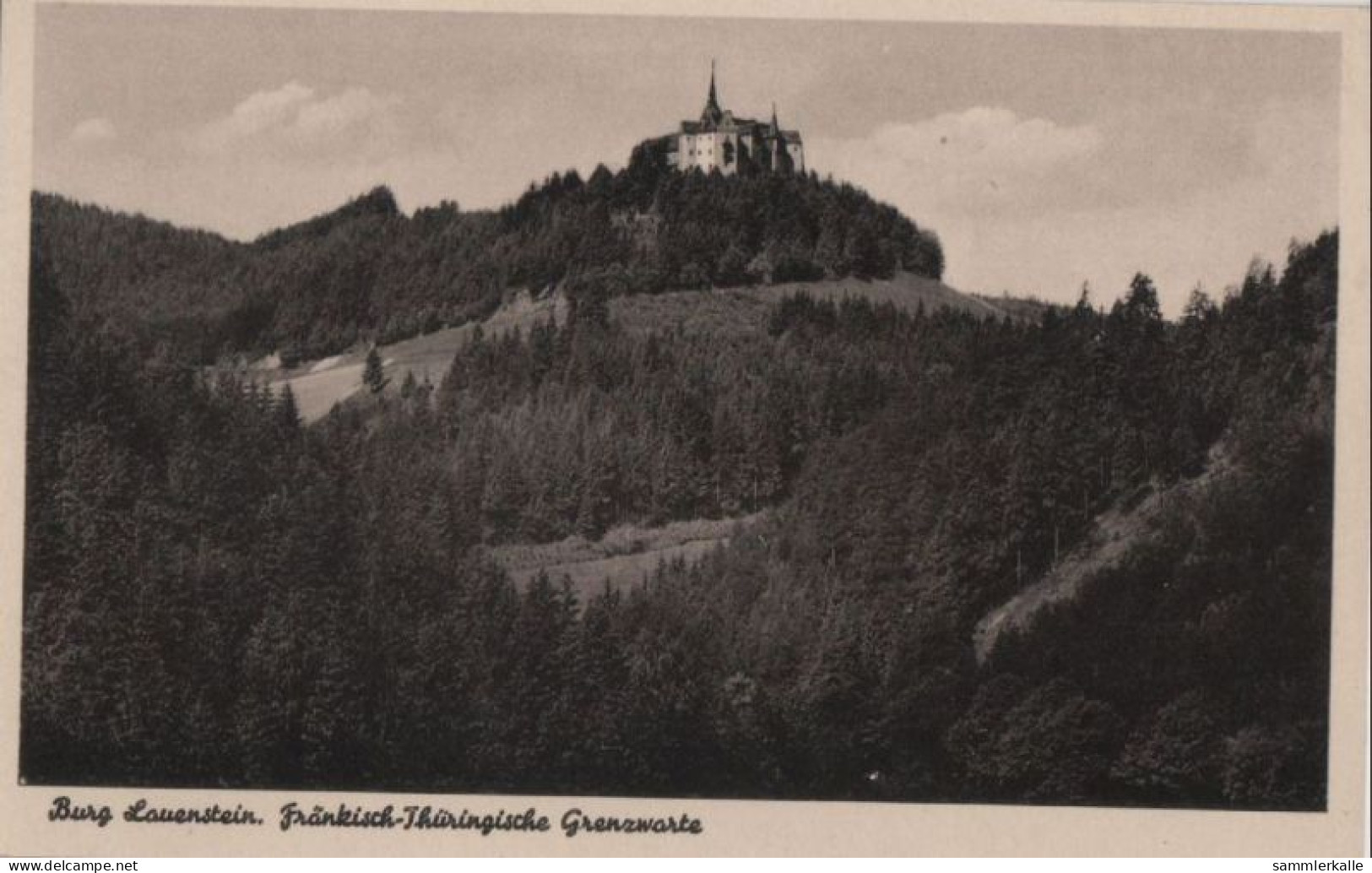 87683 - Ludwigsstadt-Lauenstein, Burg Lauenstein - Fränkisch-Thüringische Grenzwarte - Ca. 1955 - Kronach